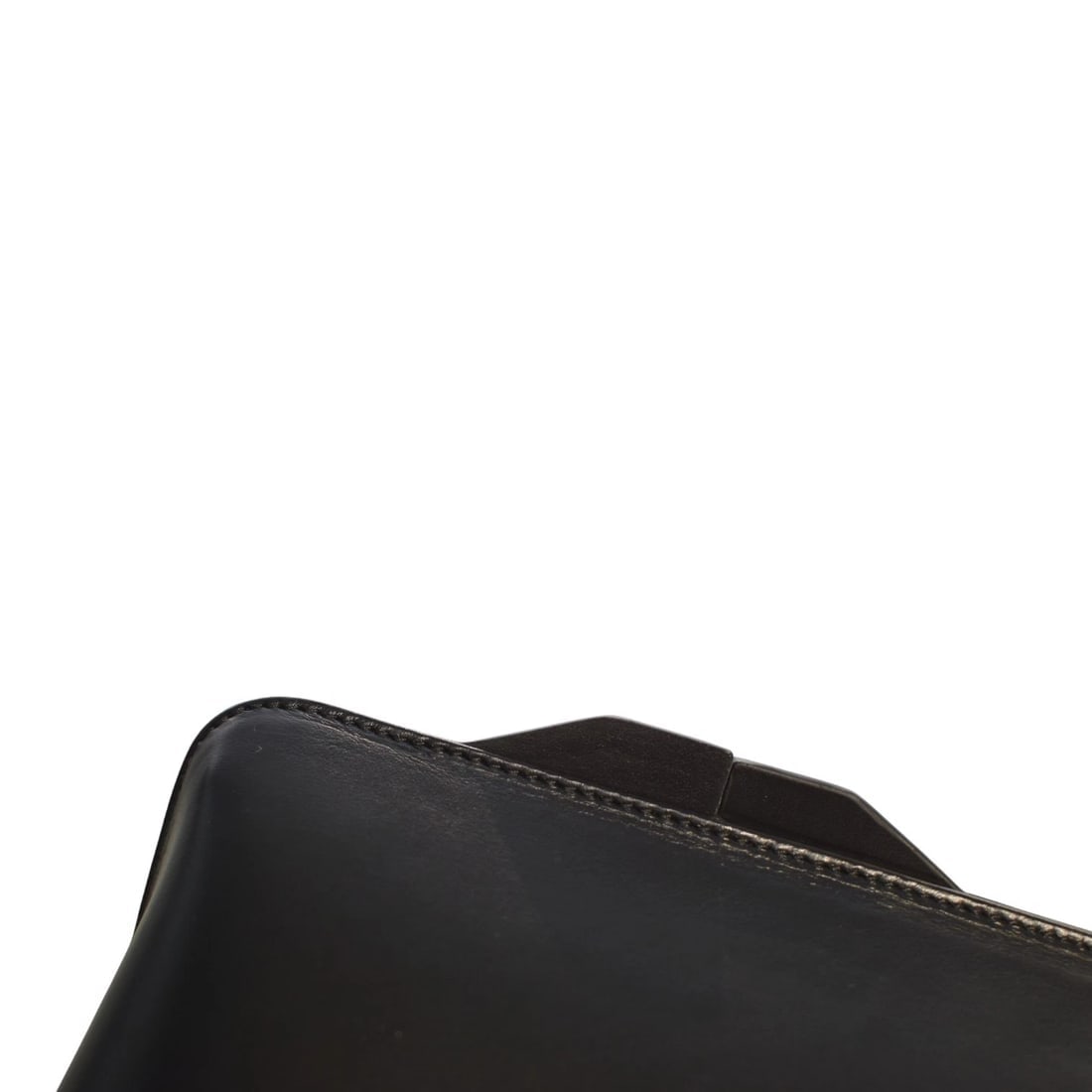 The Attico 8.30PM Black Triangle Clutch Bag Structured Leather Geometric Design - 14