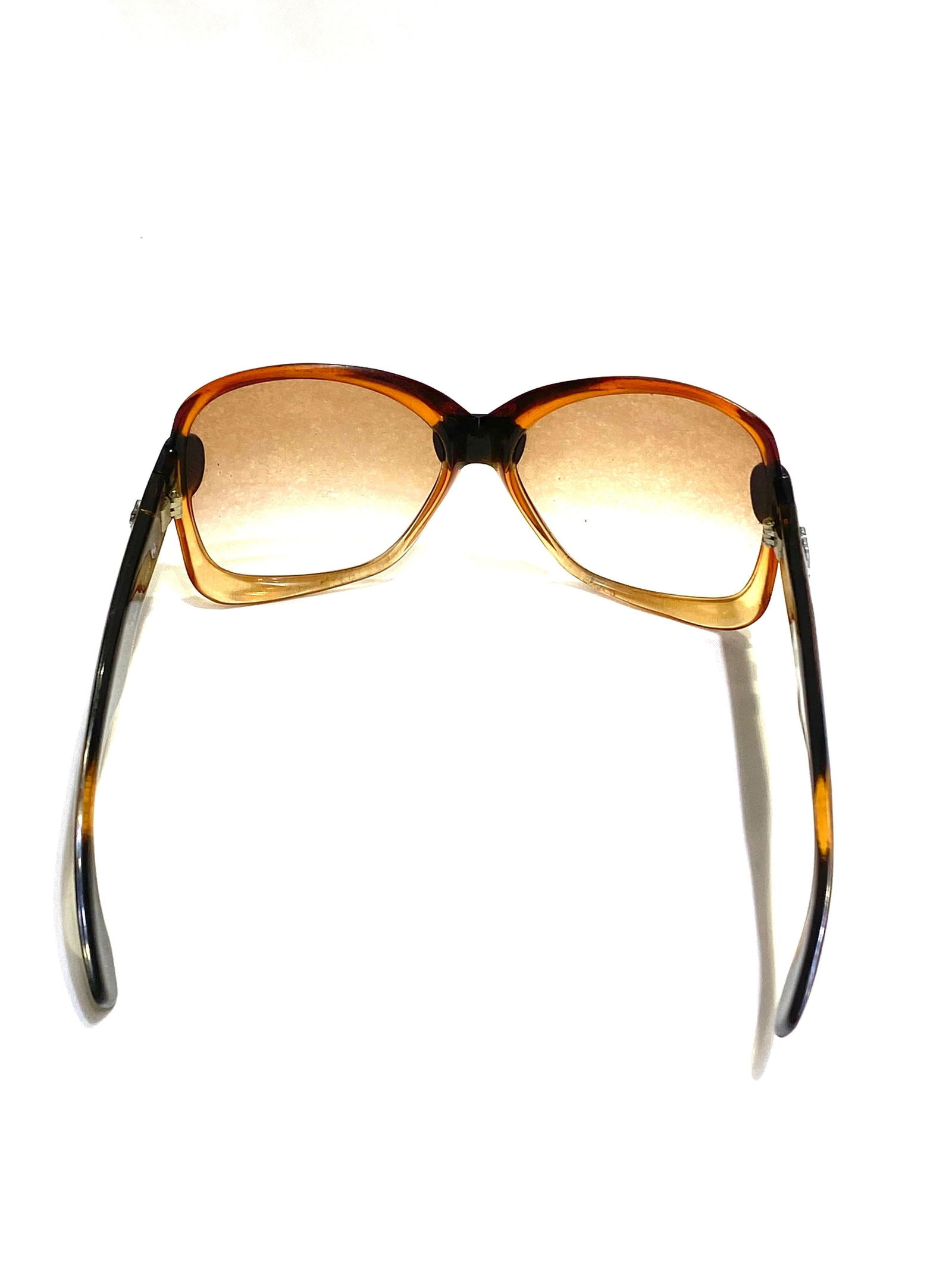Vintage YSL Brown and Black Square Sunglasses - 12