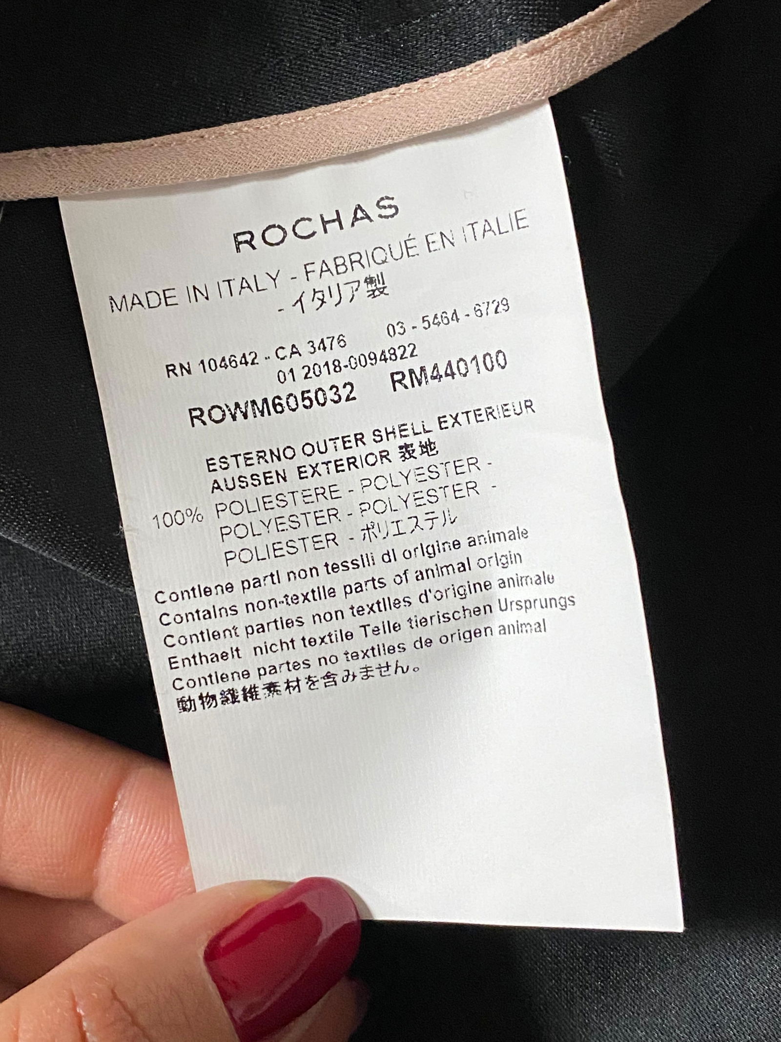 Rochas Black Short Sleeves Button Down Blouse Shirt Top, Size 42 - 15