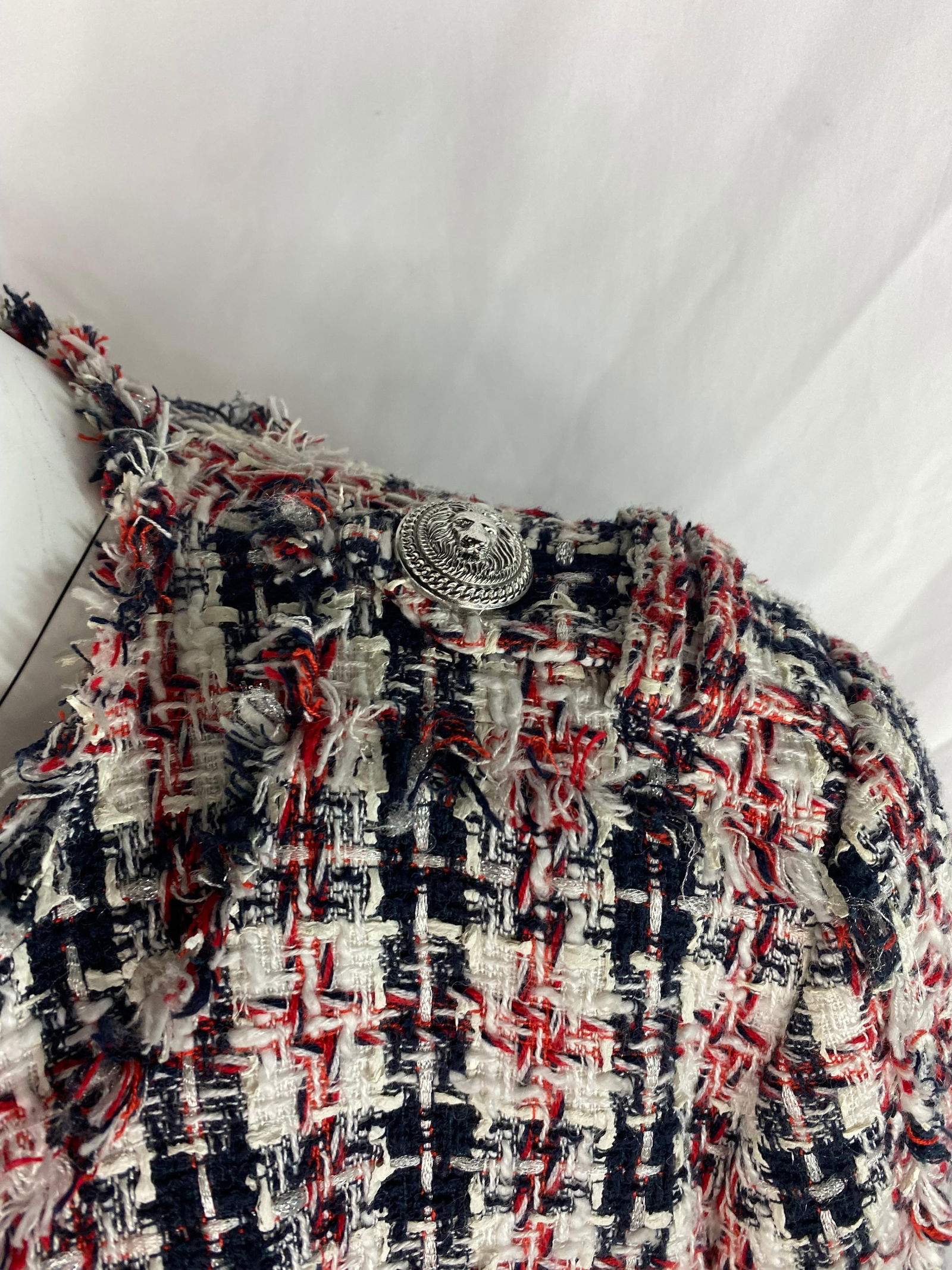 Balmain Multicolored Tweed Blazer Jacket - 13