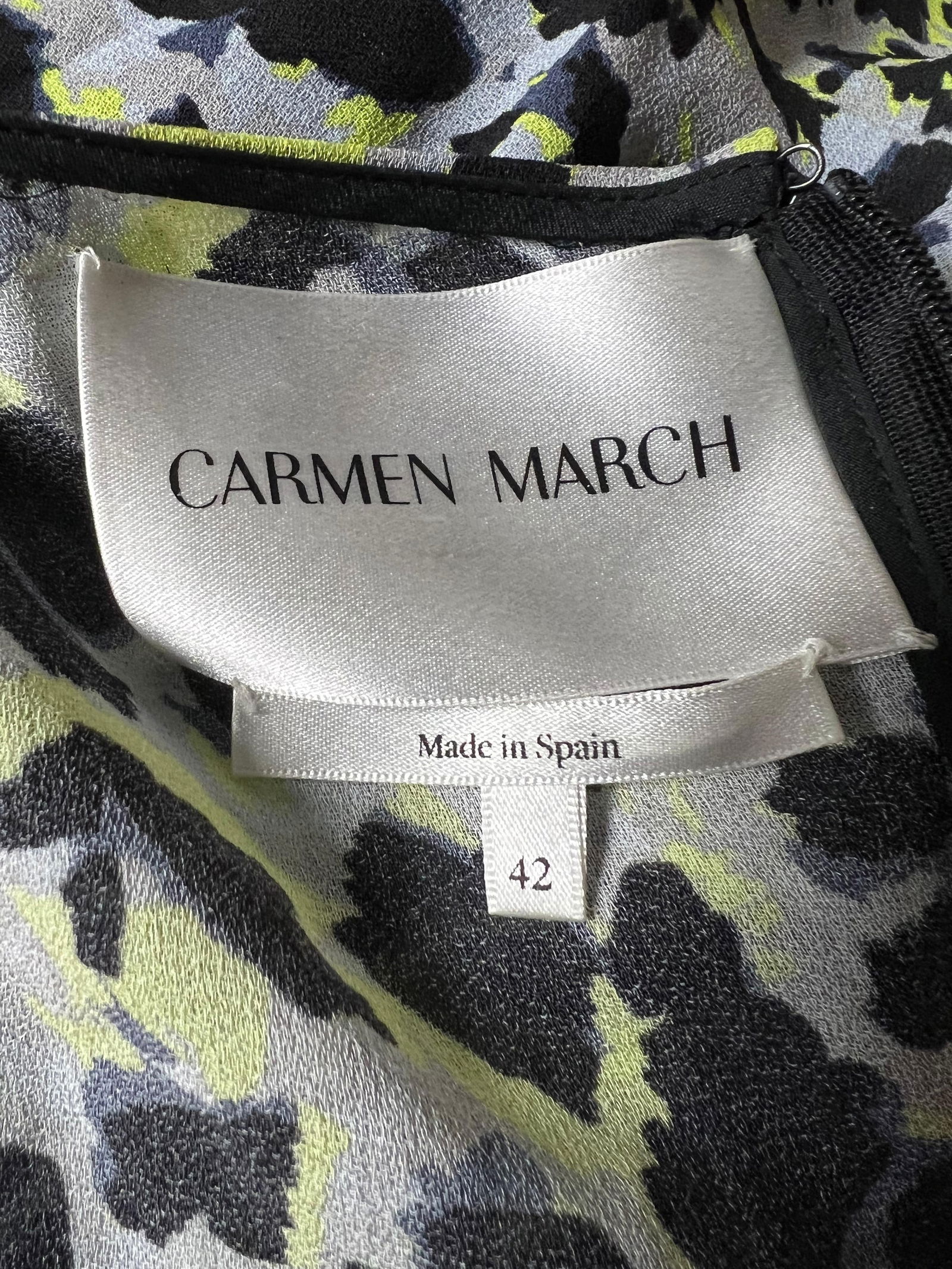 Carmen March Multicolor Leopard Mini Dress, Size 42 - 4