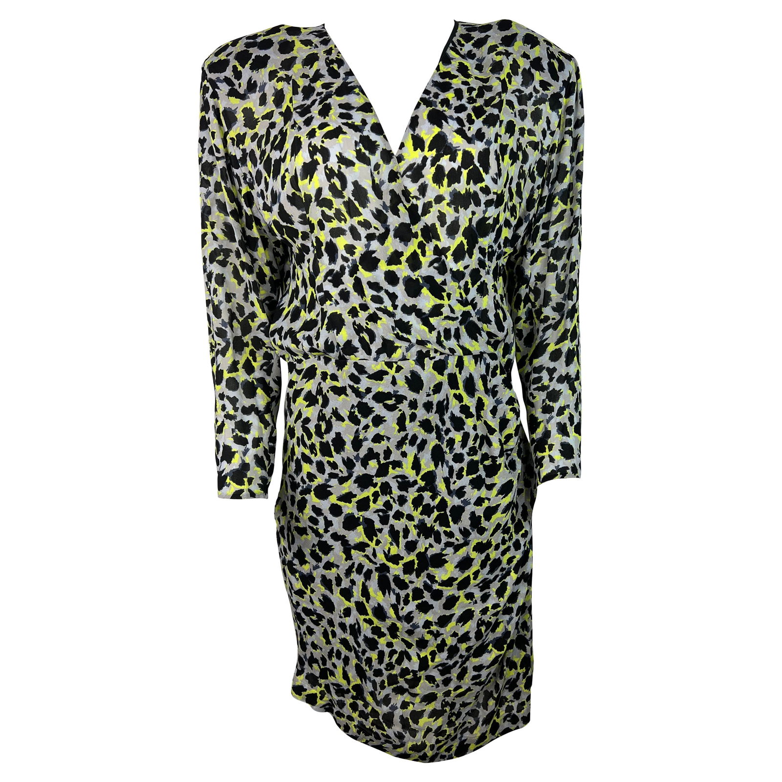 Carmen March Multicolor Leopard Mini Dress, Size 42 - 6