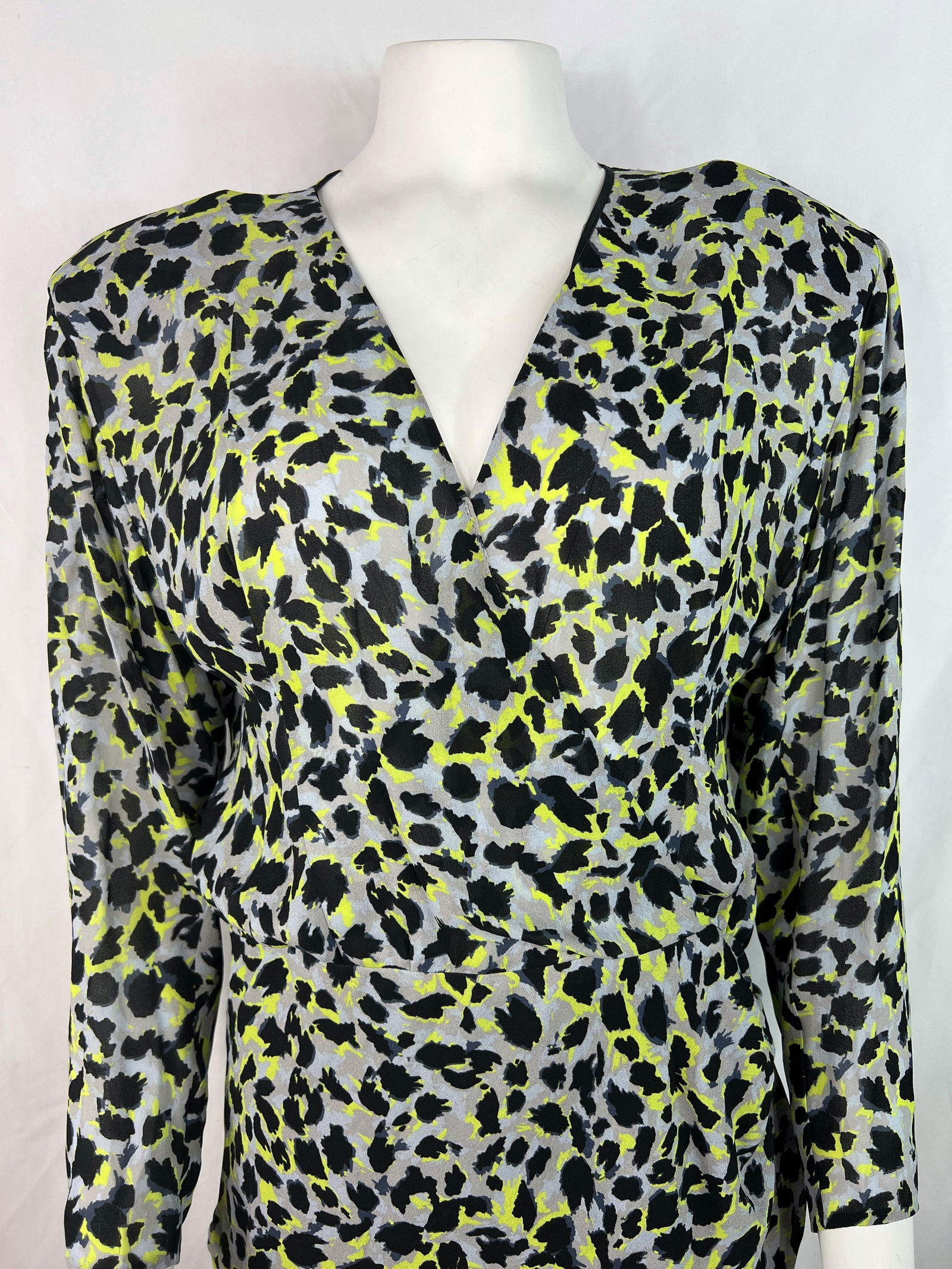 Carmen March Multicolor Leopard Mini Dress, Size 42 - 7