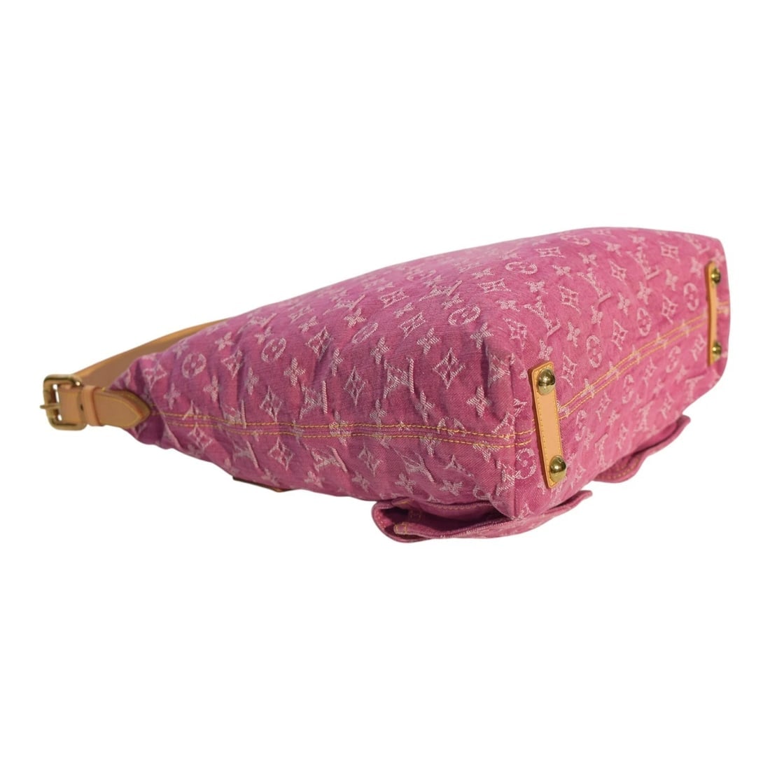 LOUIS VUITTON LV Monogram Pink Indigo Denim Baggy GM Shoulder Bag - 10