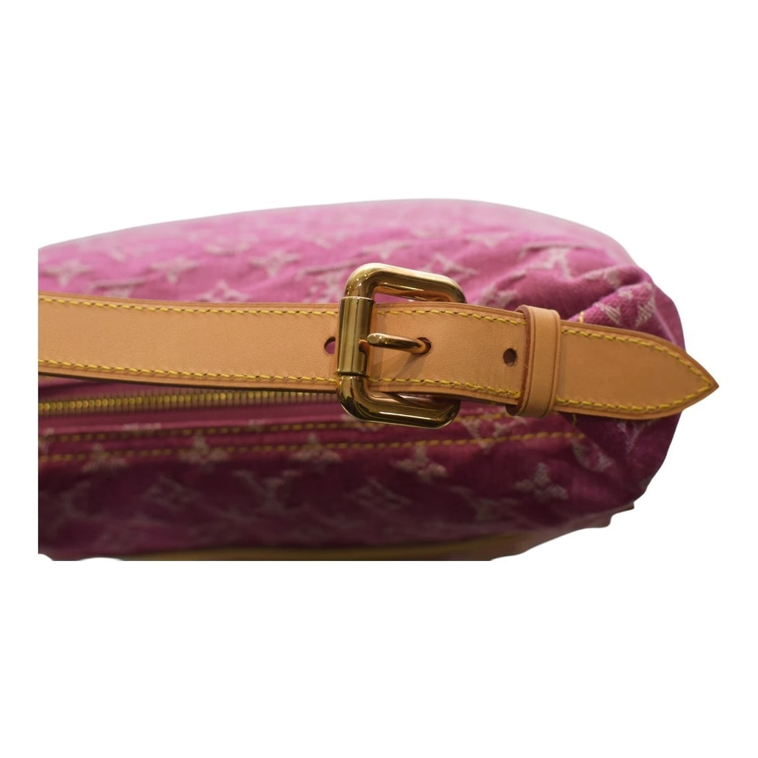 LOUIS VUITTON LV Monogram Pink Indigo Denim Baggy GM Shoulder Bag - 13