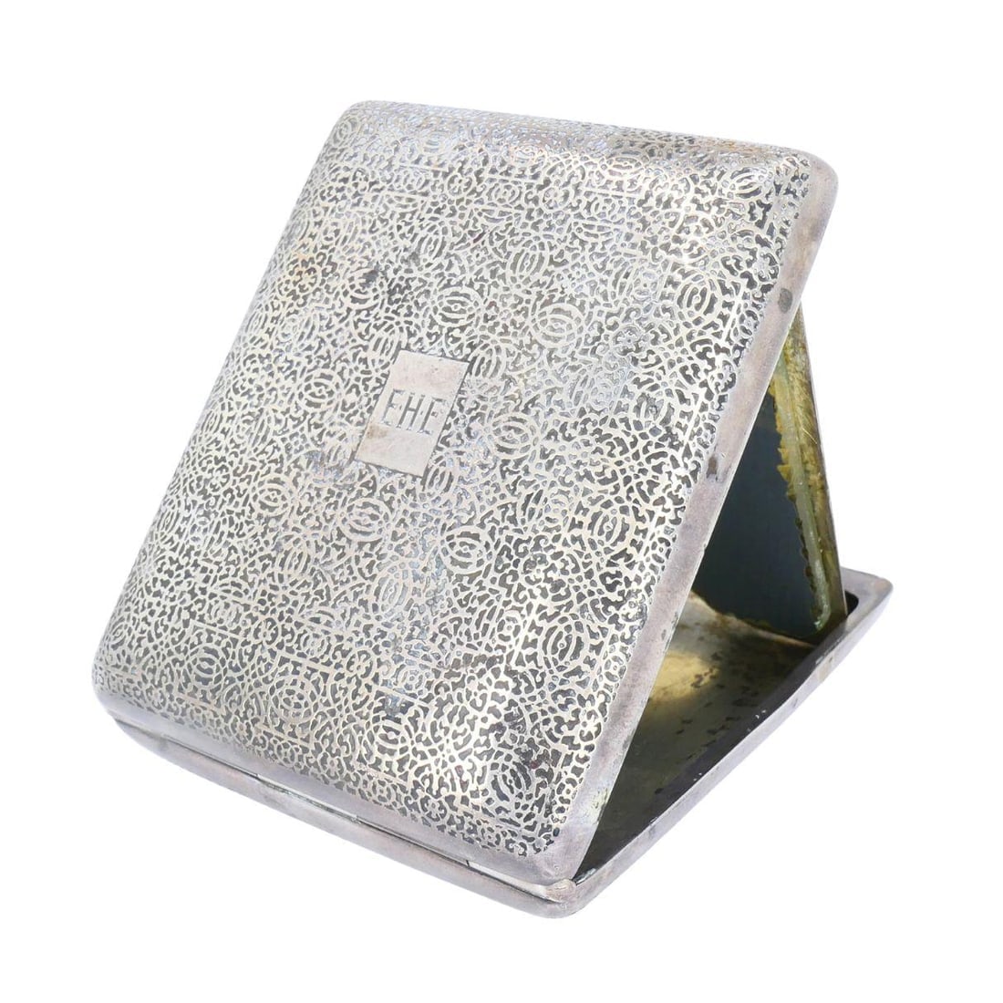 Vintage 1925 Tiffany & Co. Sterling Silver Mirror Compact - 12