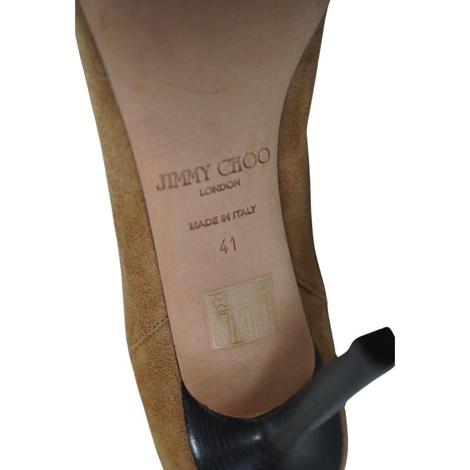 Jimmy Choo Tan Suede Knee High Boots 41 - 14