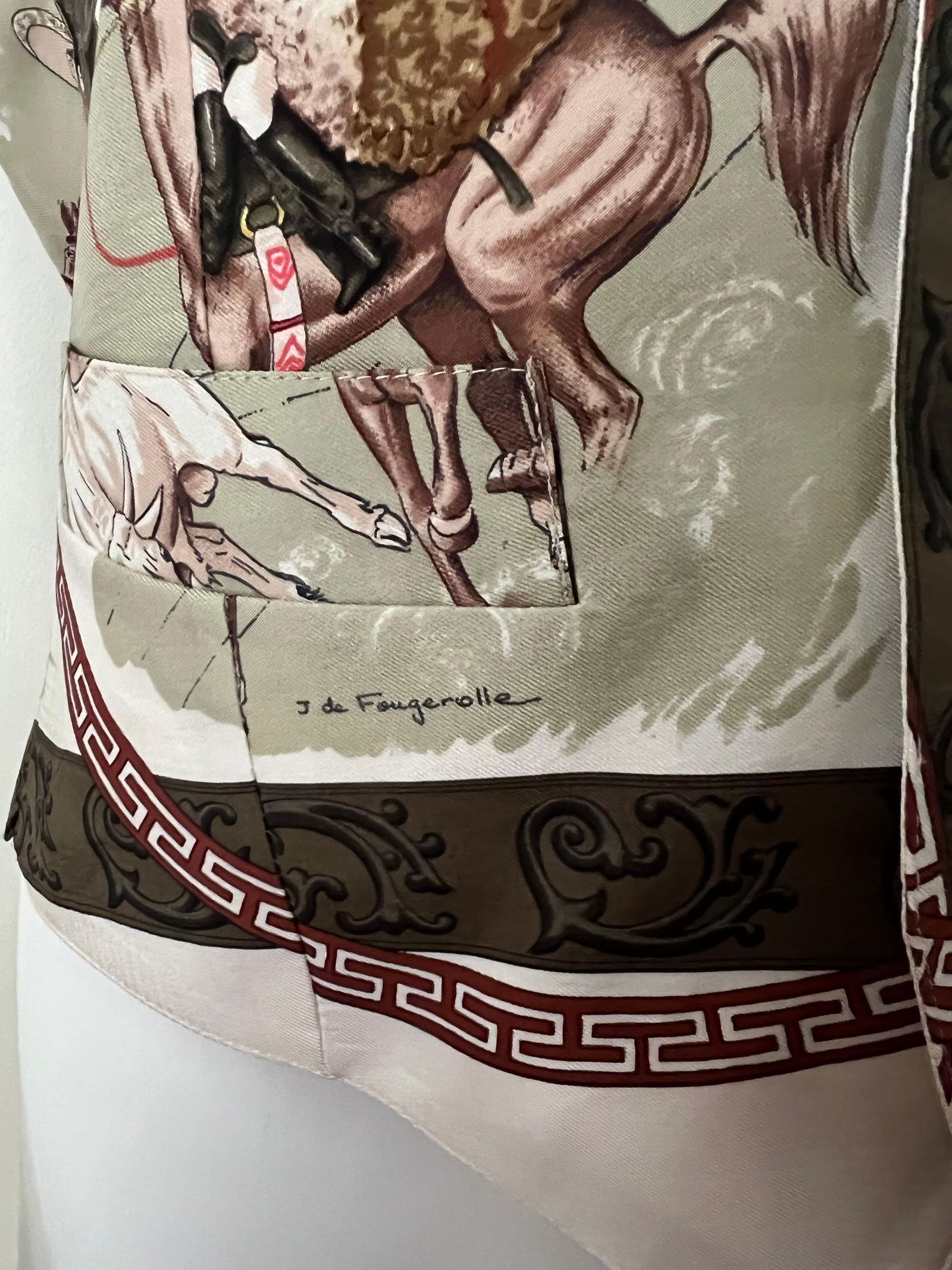 Vintage Hermes Silk Vest, Size 46 - 13