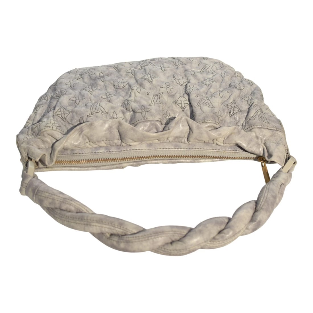 Louis Vuitton Monogram Olympe Nimbus M95474 Gray Leather Shoulder Bag Handbag - 5