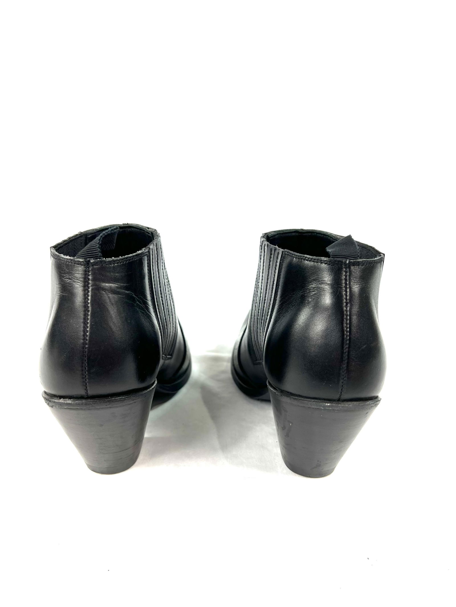 Celine Black Leather Bootie, Size 38 - 8