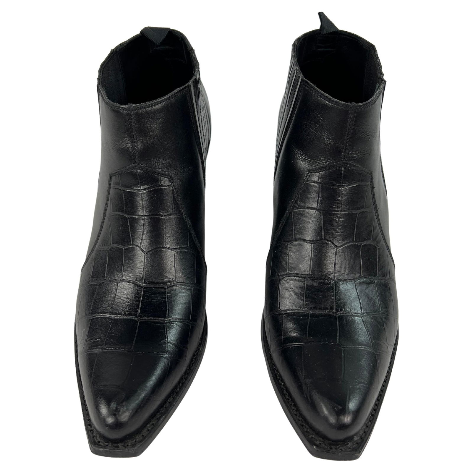 Celine Black Leather Bootie, Size 38 - 13