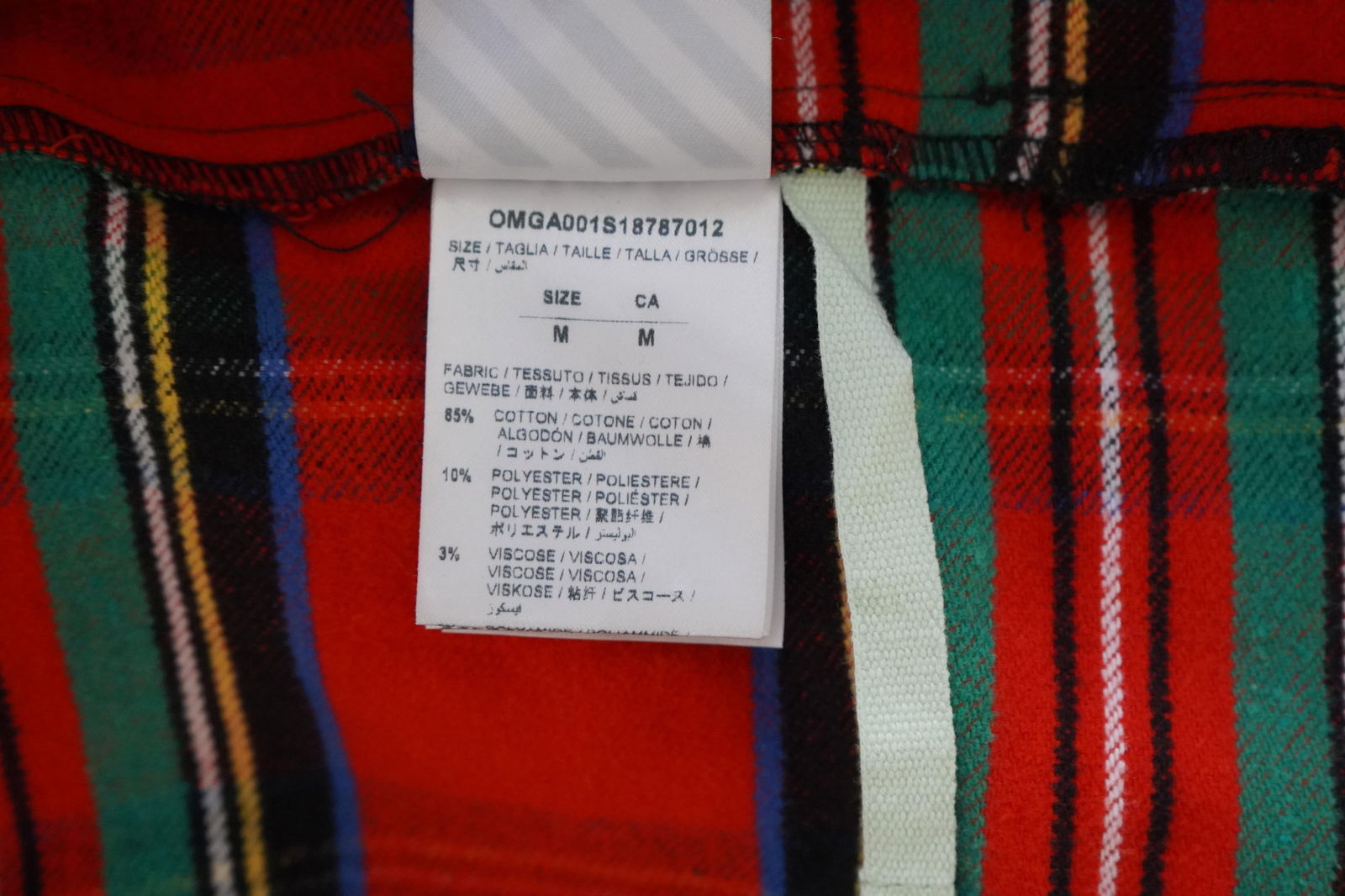 Off-White Red Plaid Flannel (SS13) - 4
