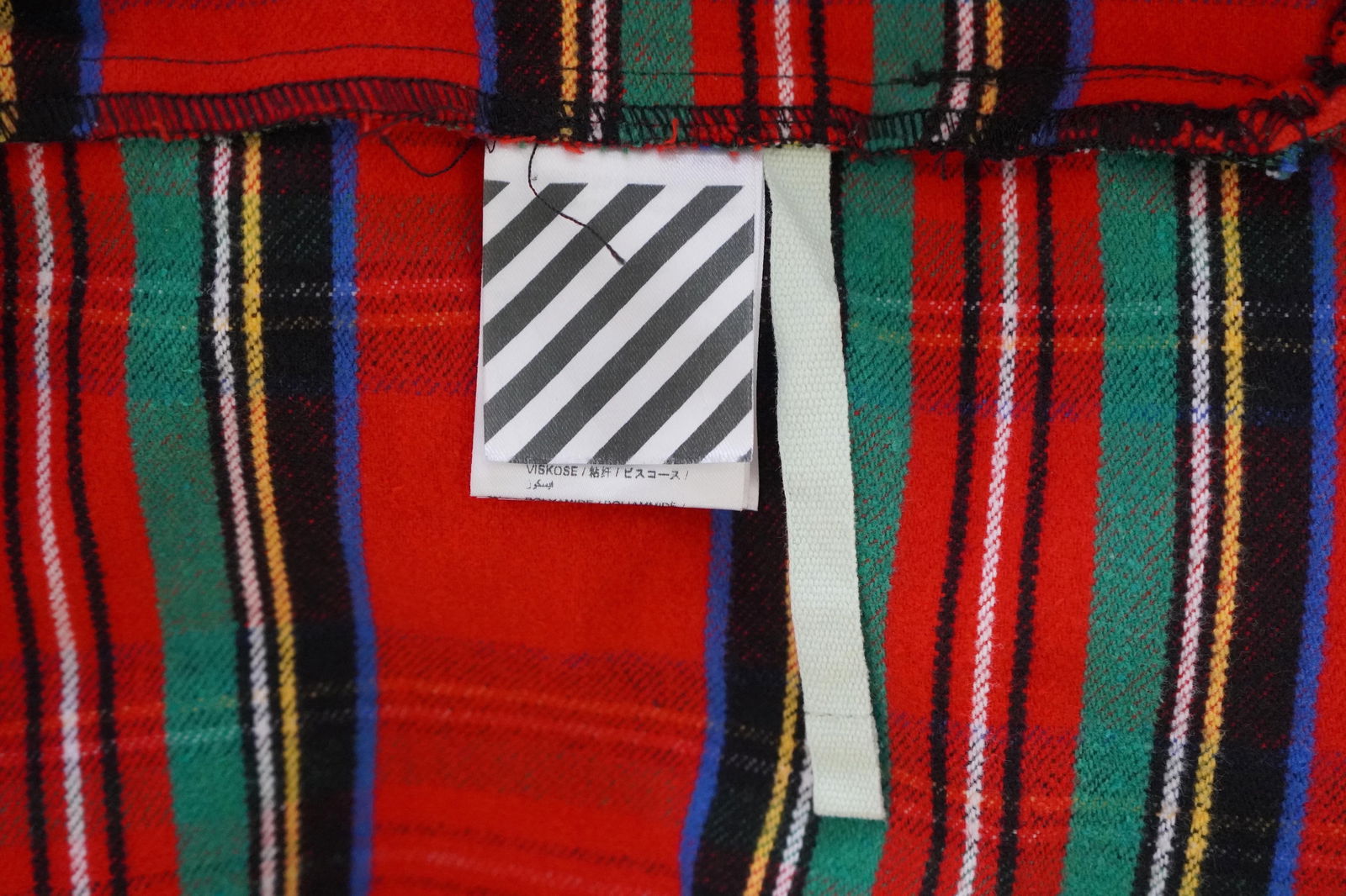 Off-White Red Plaid Flannel (SS13) - 5