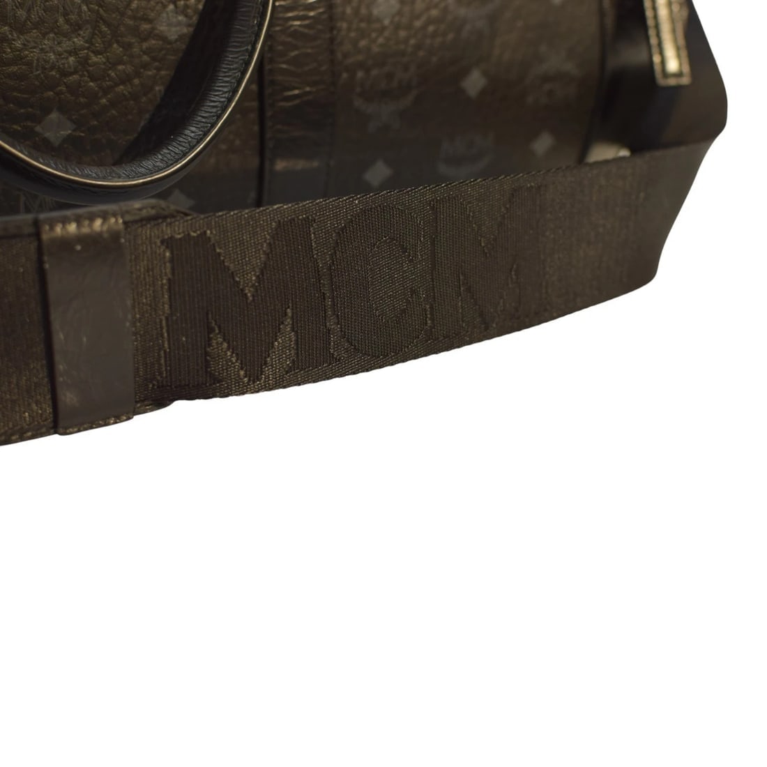 MCM Visetos Weekender Travel Bag Black Monogram Leather 50cm Large Size & strap - 20