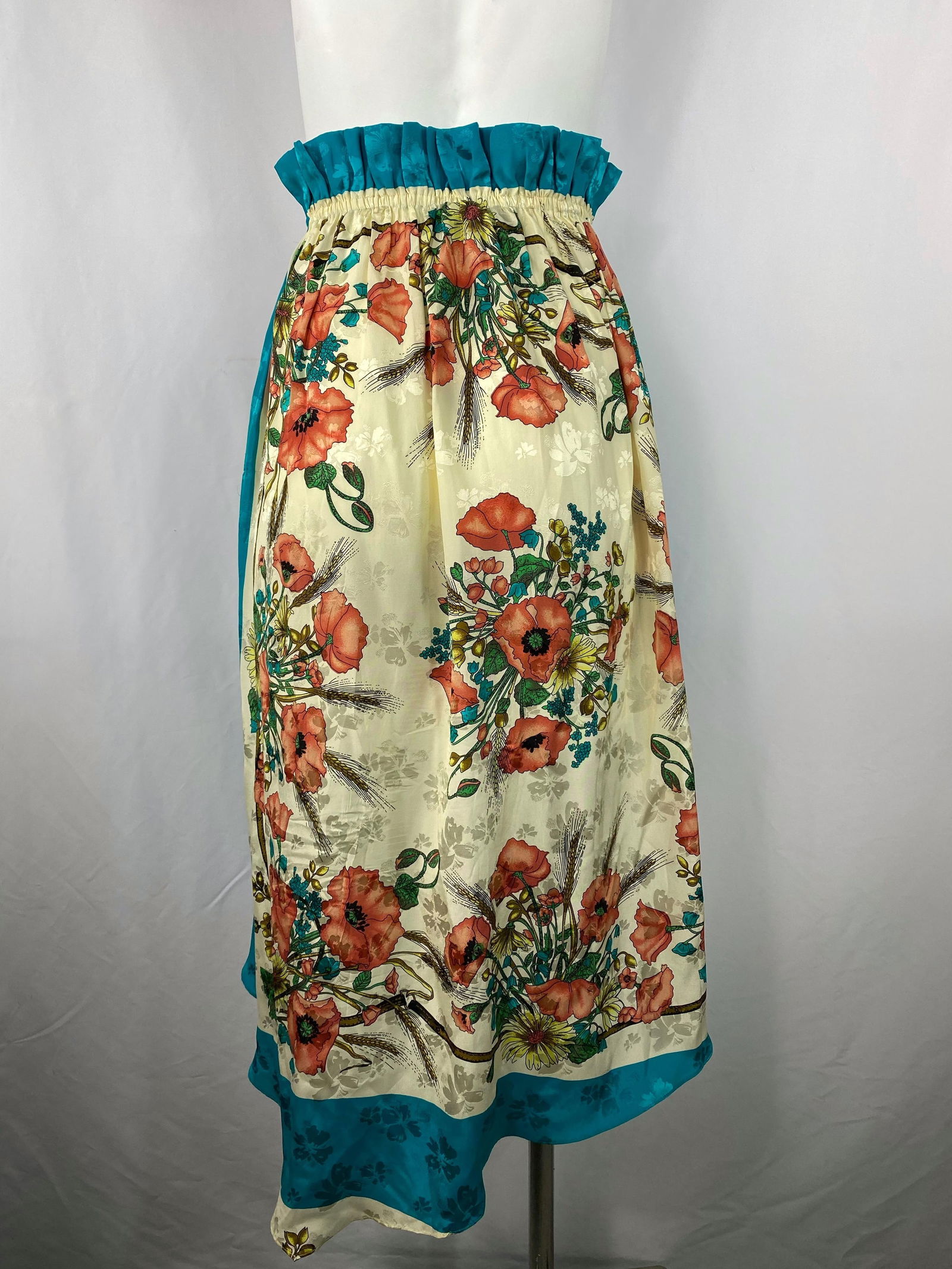 Gucci Multicolor Silk Floral Maxi Skirt Size 40 - 11