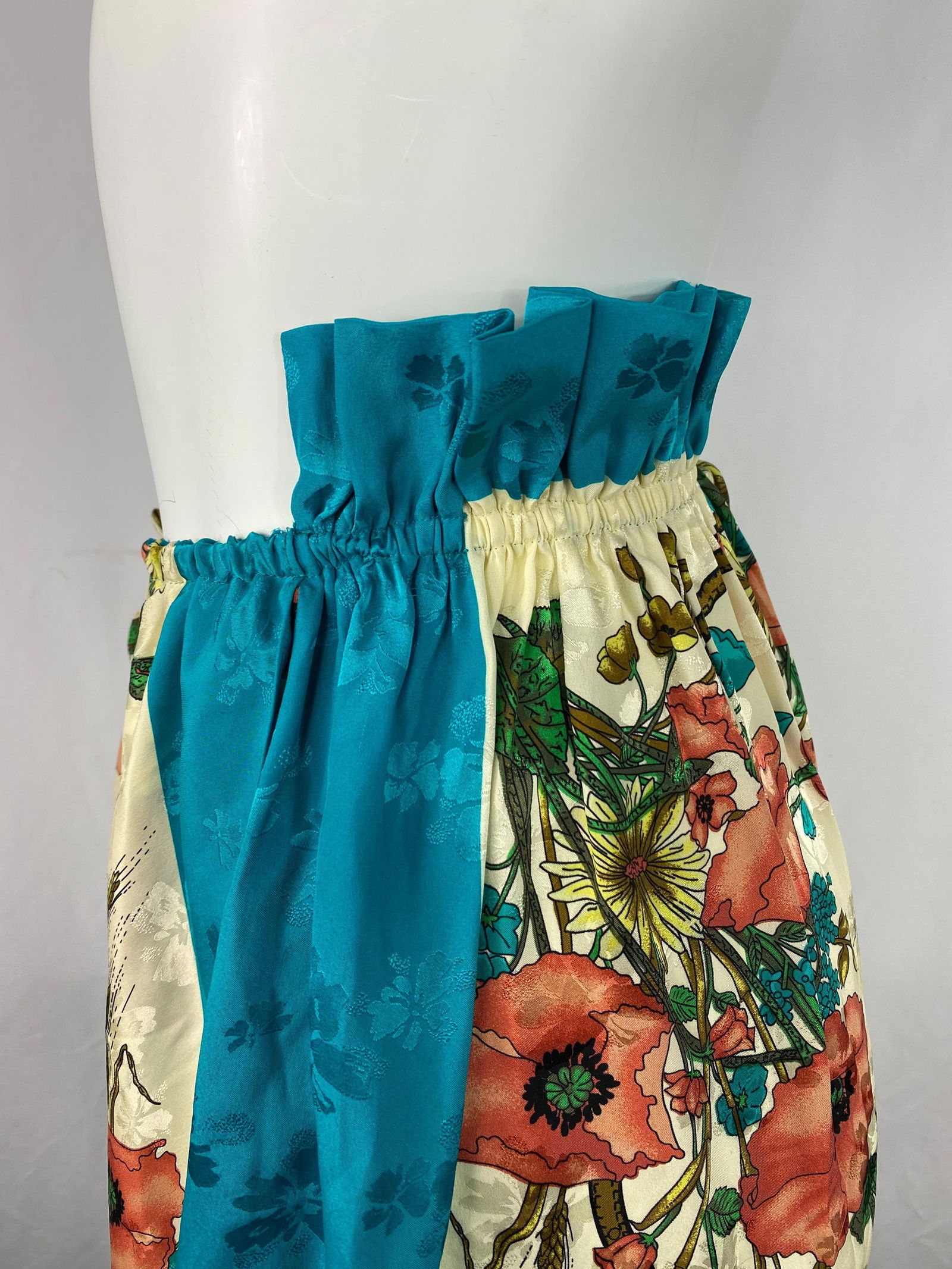 Gucci Multicolor Silk Floral Maxi Skirt Size 40 - 14