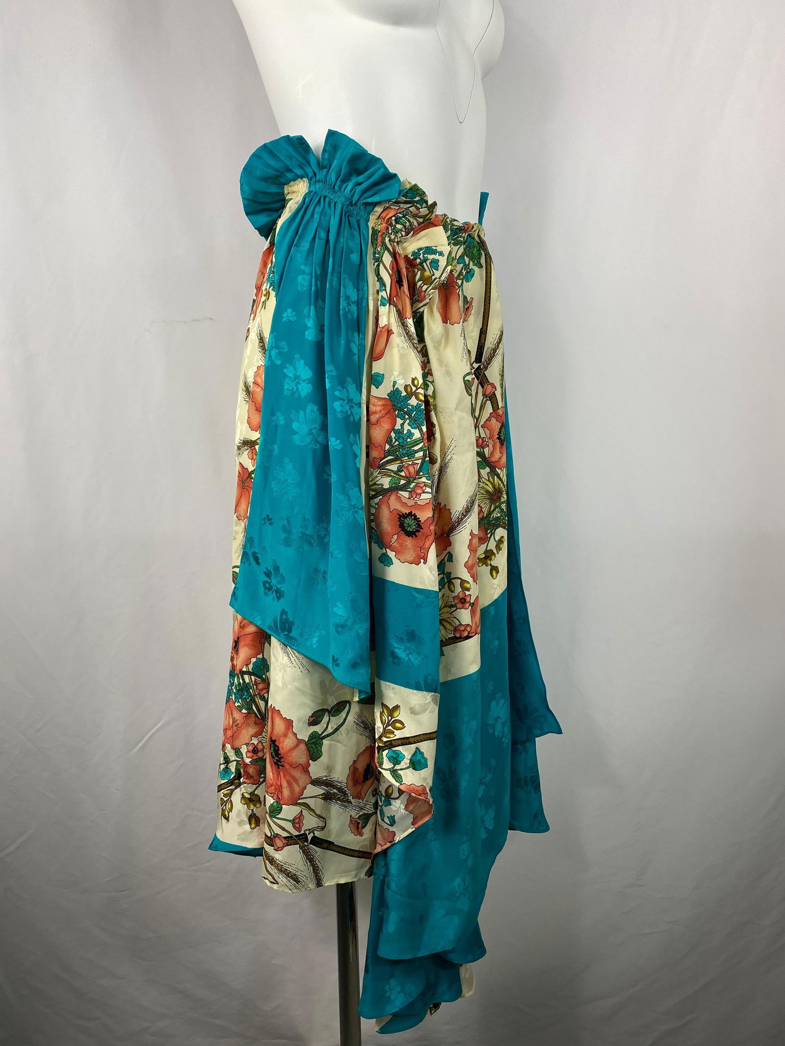 Gucci Multicolor Silk Floral Maxi Skirt Size 40 - 20