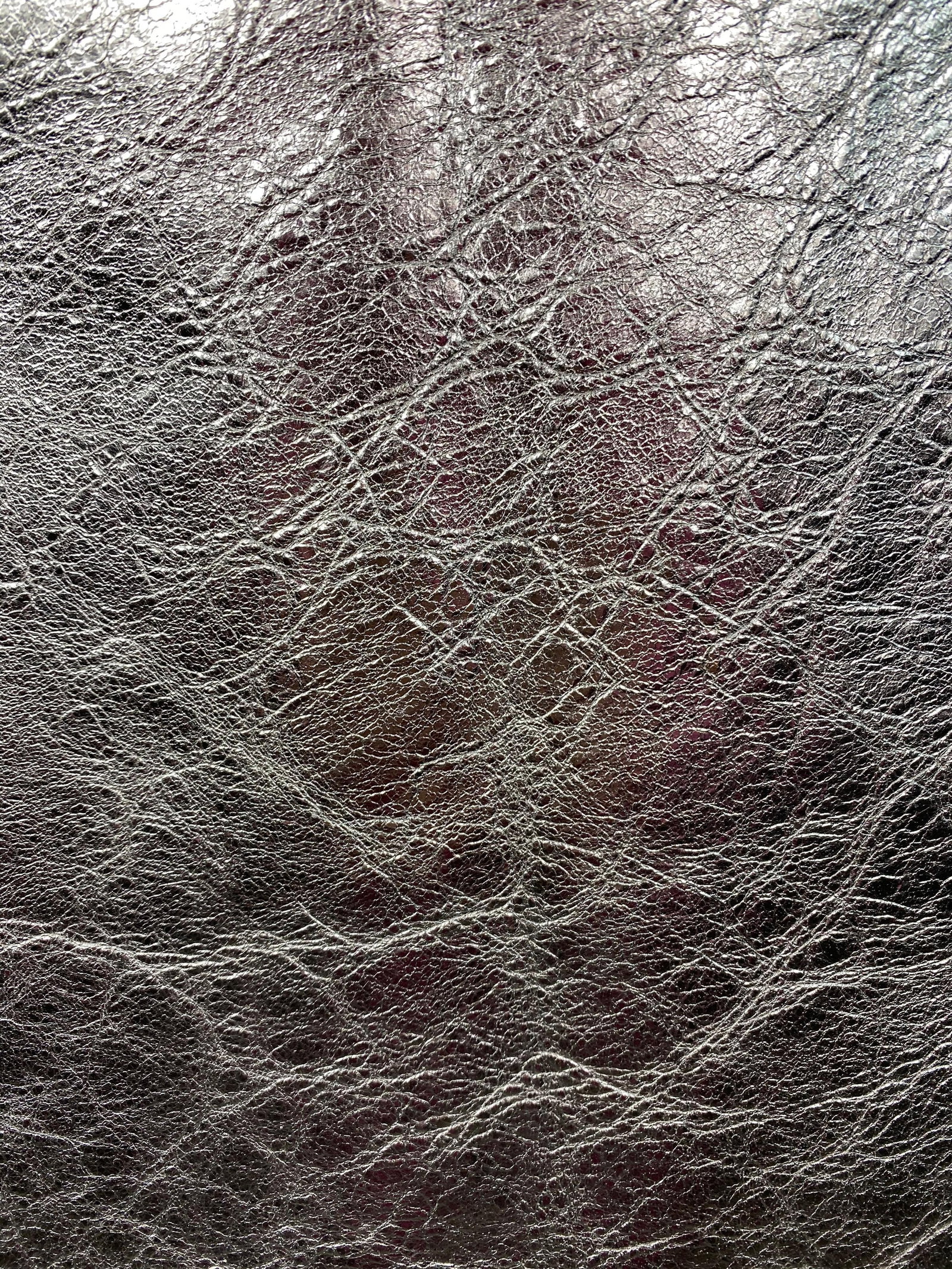 Ines & Marechal Silver Metallic Pencil Leather Skirt - 2