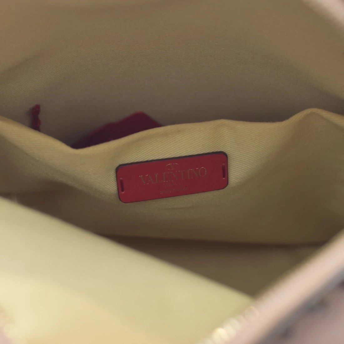 Valentino Garavani Rockstud Two Pocket Backpack in Blush Pink Leather Medium - 14