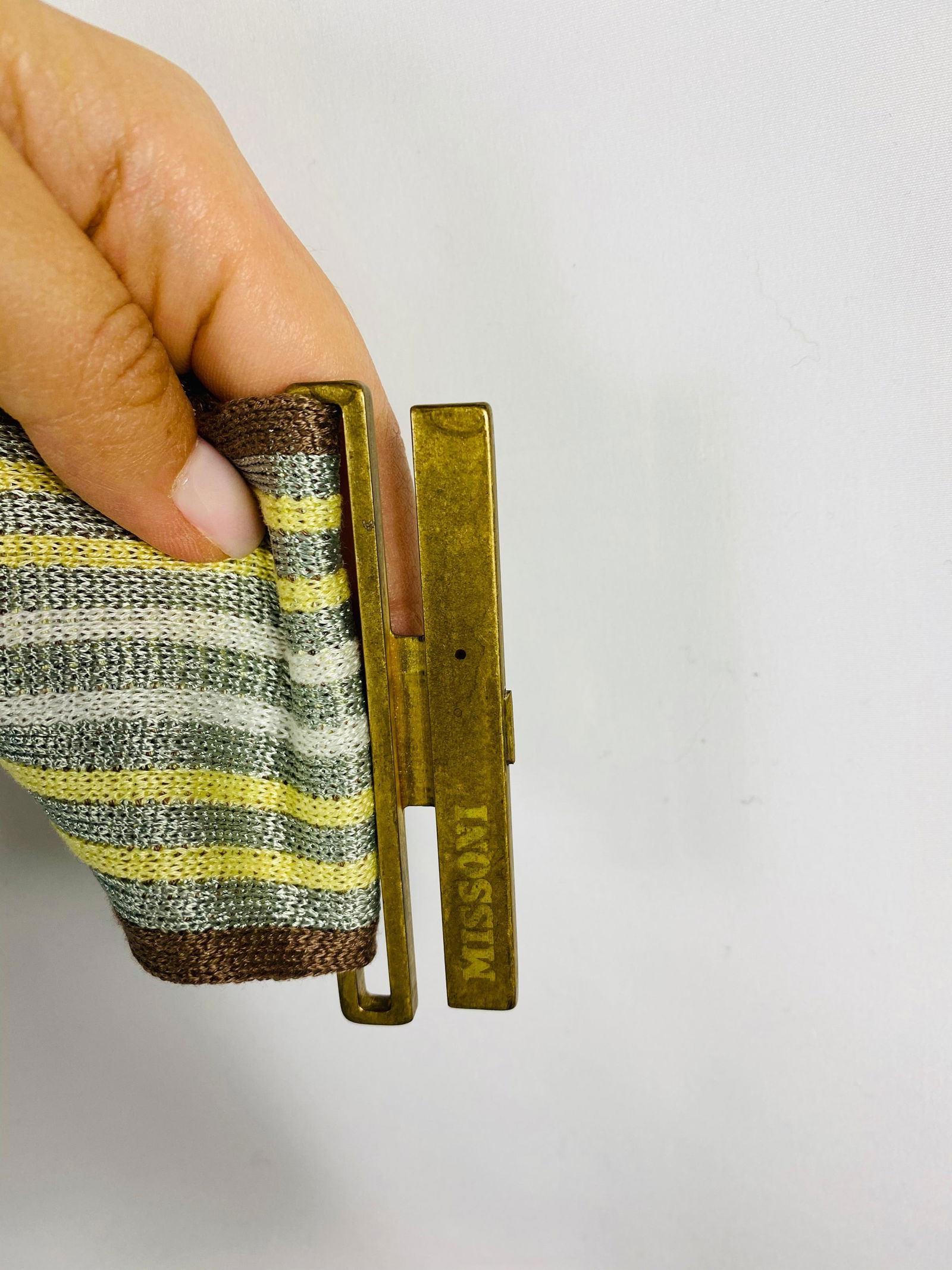 Vintage Missoni Multi Color Coat Cover Up Mini Dress w/ Belt Size 42 - 5