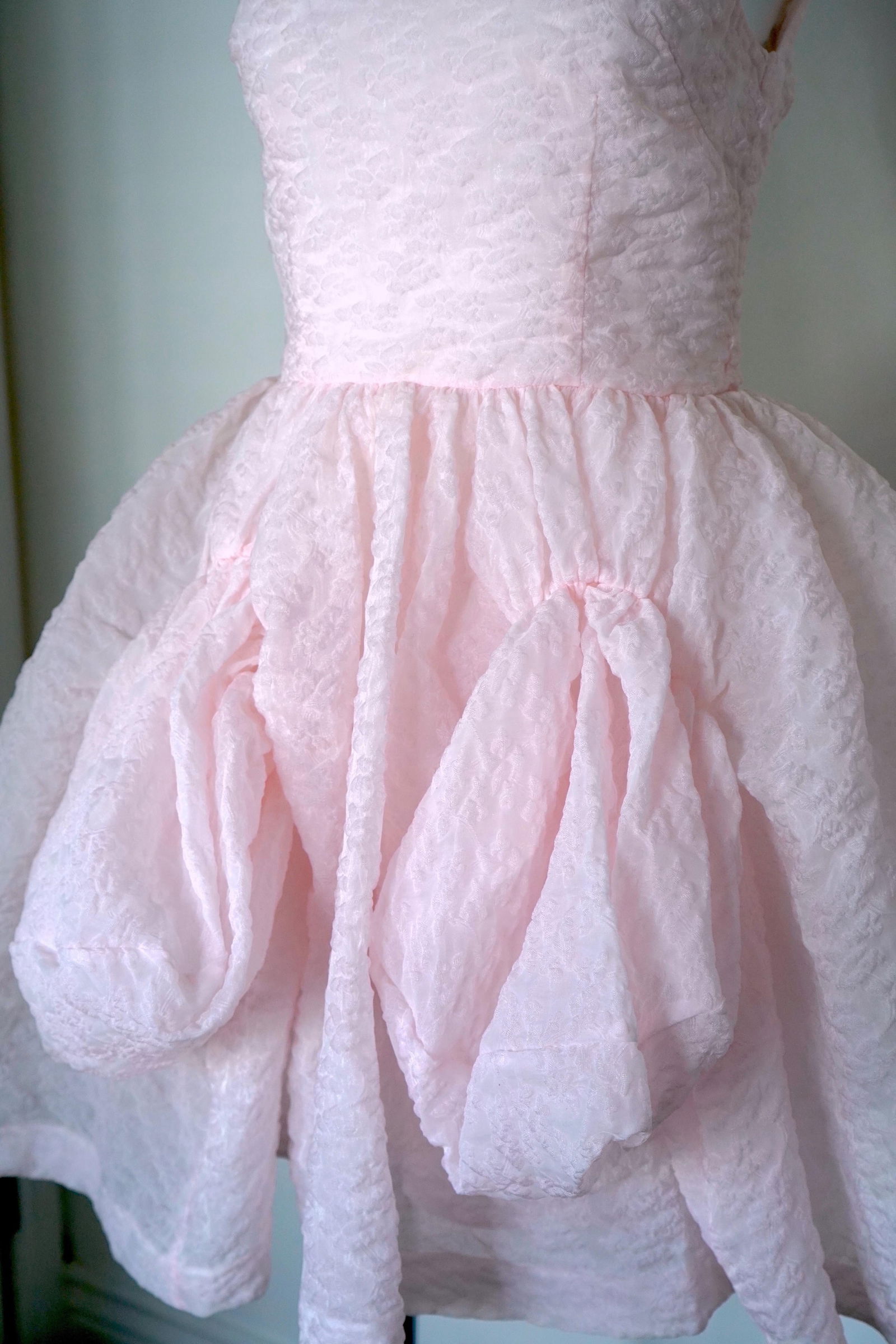 Simone Rocha Short Cloqué baby pink Dress, Size UK 8 - 10