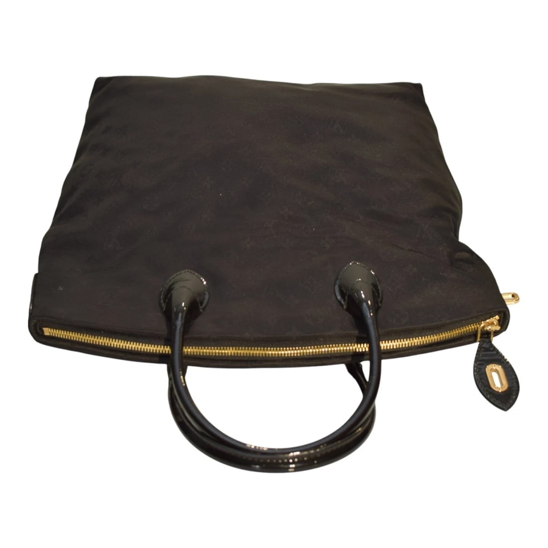 Louis Vuitton 2011 Desire Vertical Lockit MM Black Monogram Nylon Tote Bag - 5