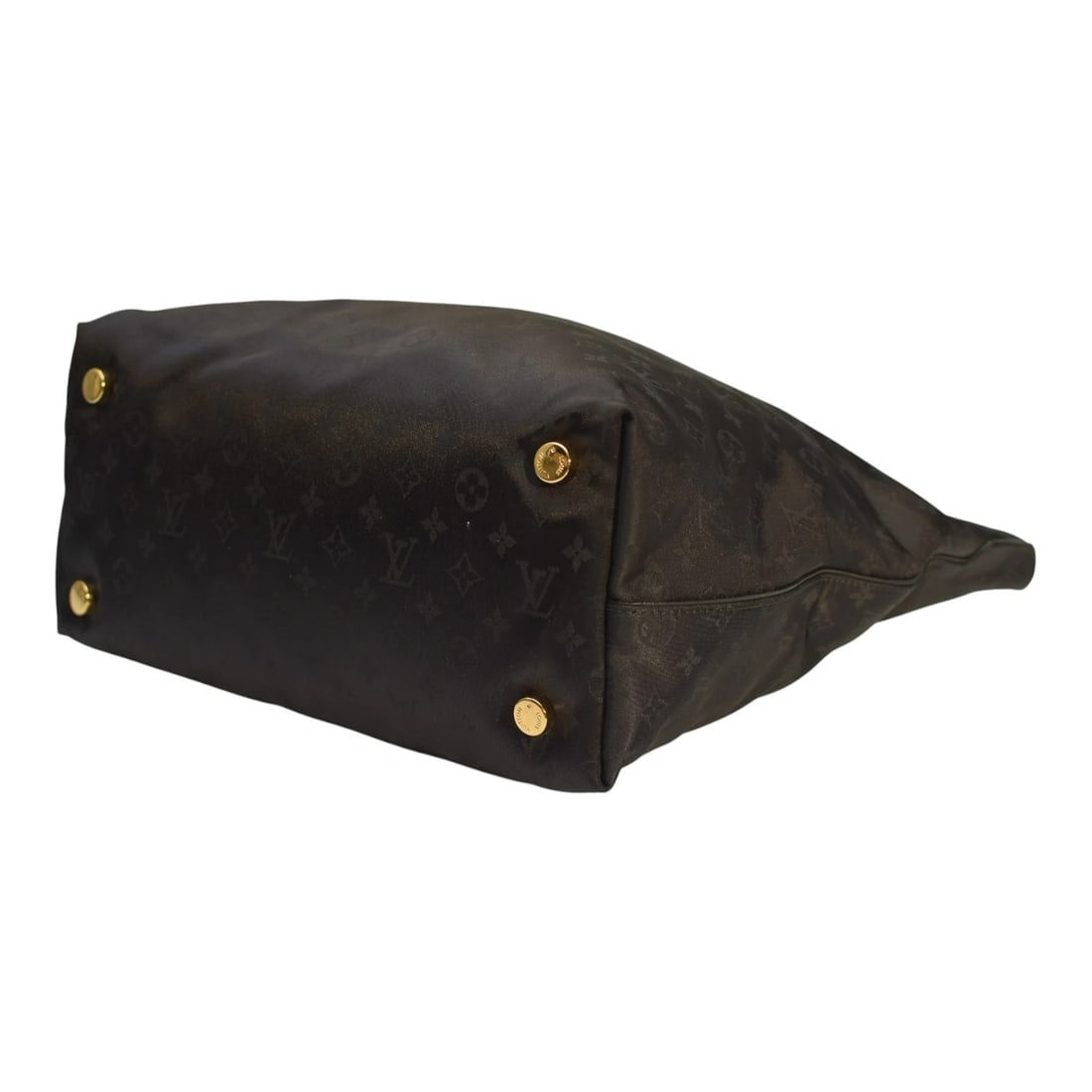 Louis Vuitton 2011 Desire Vertical Lockit MM Black Monogram Nylon Tote Bag - 8