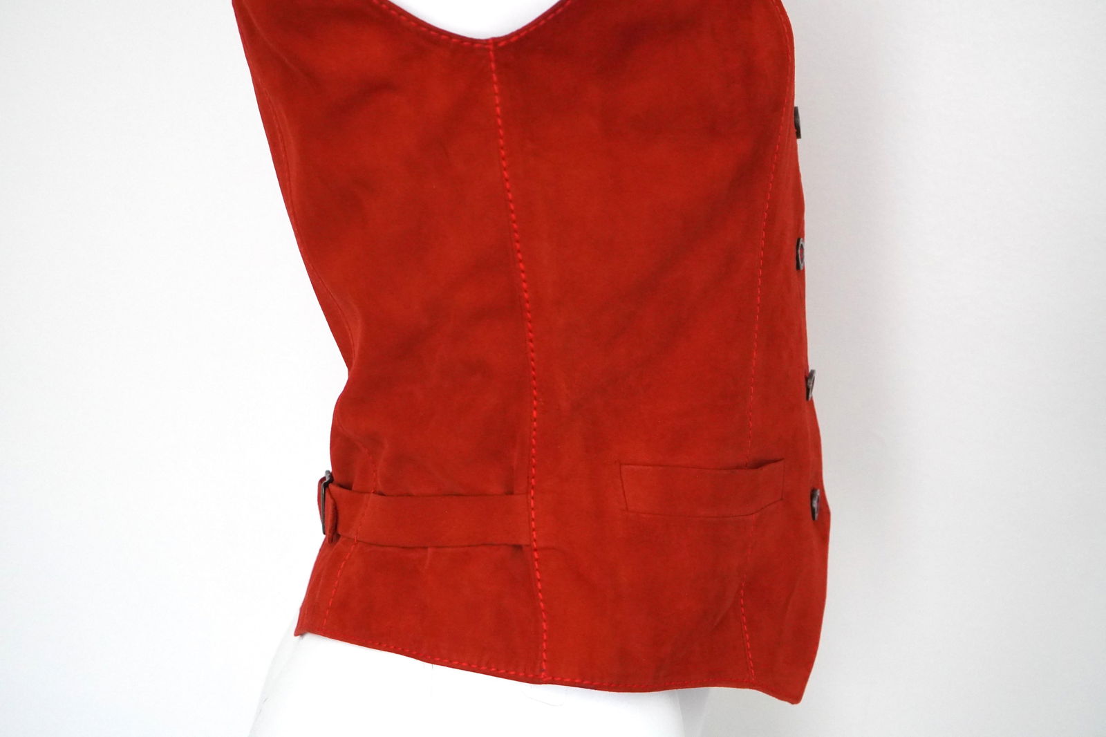 Hermès Sport Suede Burnt Orange Vest - 19