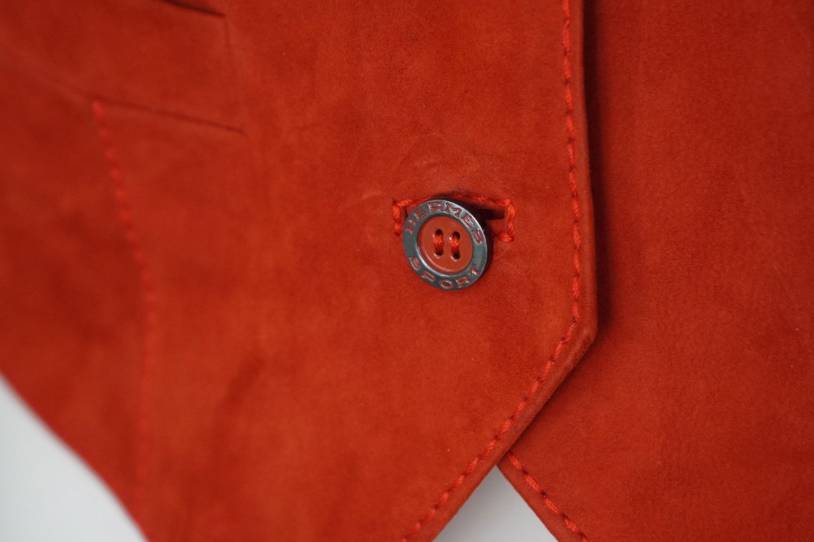 Hermès Sport Suede Burnt Orange Vest - 3