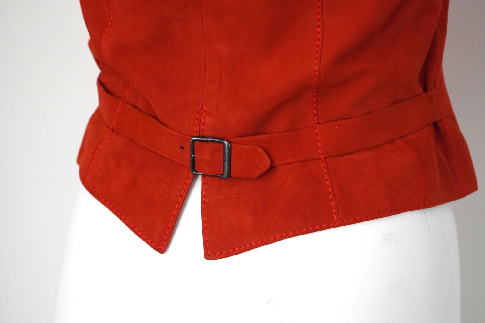 Hermès Sport Suede Burnt Orange Vest - 4