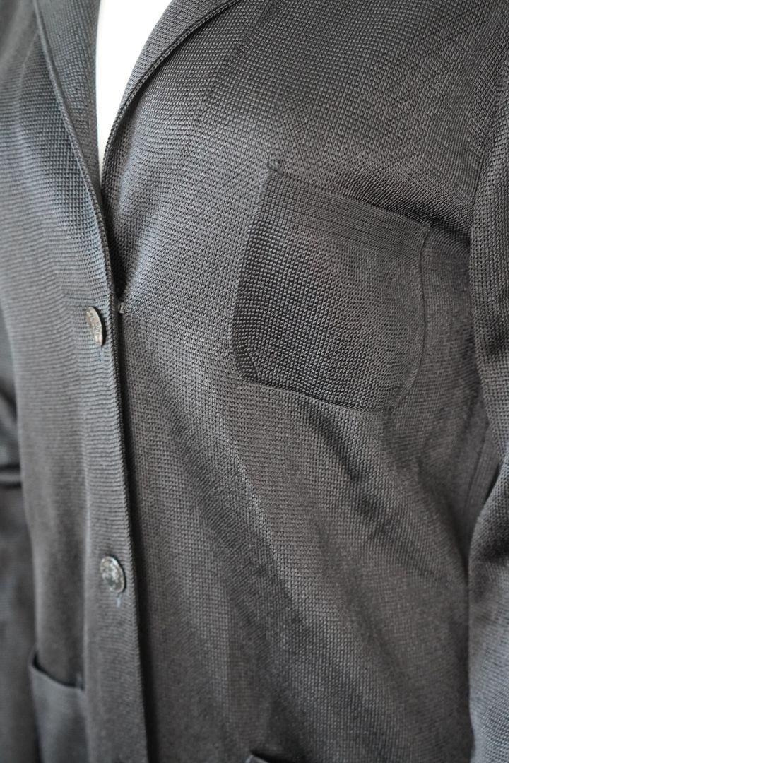 2009 Chanel Black Long Knit Jacket - 12