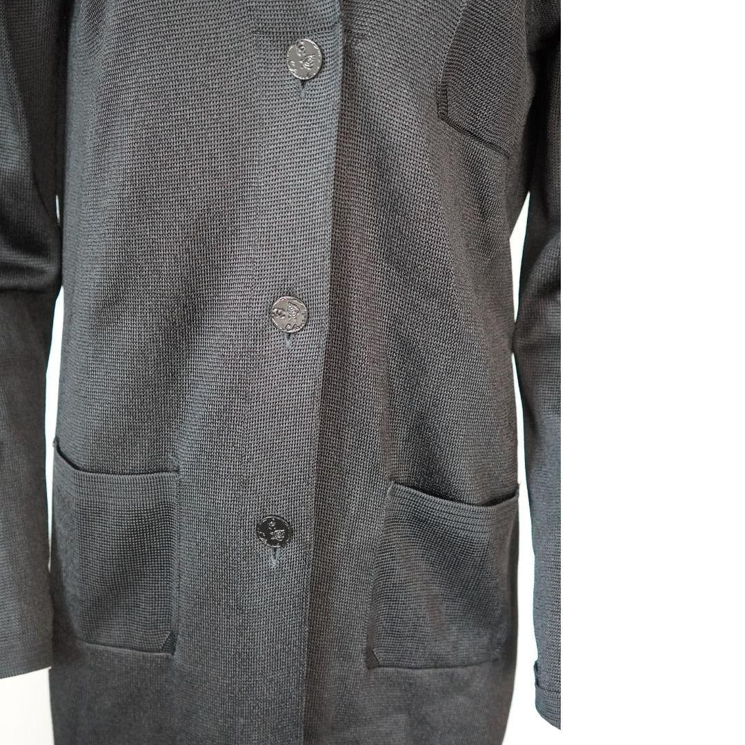 2009 Chanel Black Long Knit Jacket - 13