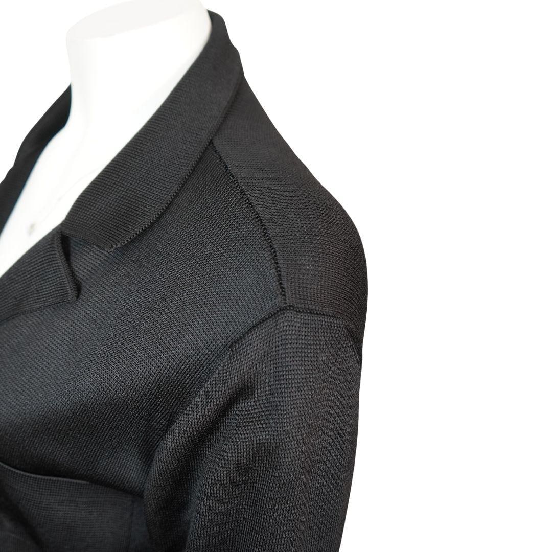 2009 Chanel Black Long Knit Jacket - 14