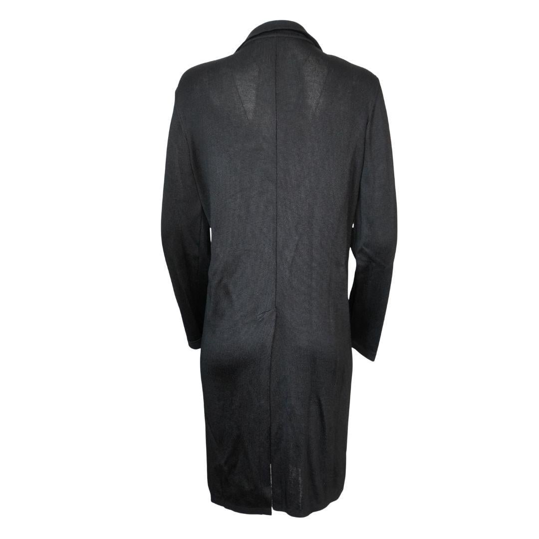 2009 Chanel Black Long Knit Jacket - 19