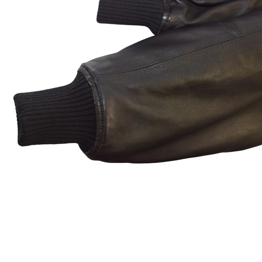 The Attico Anja Black Bomber Jacket 100% Lamb Leather Oversized IT40 / S-M - 11