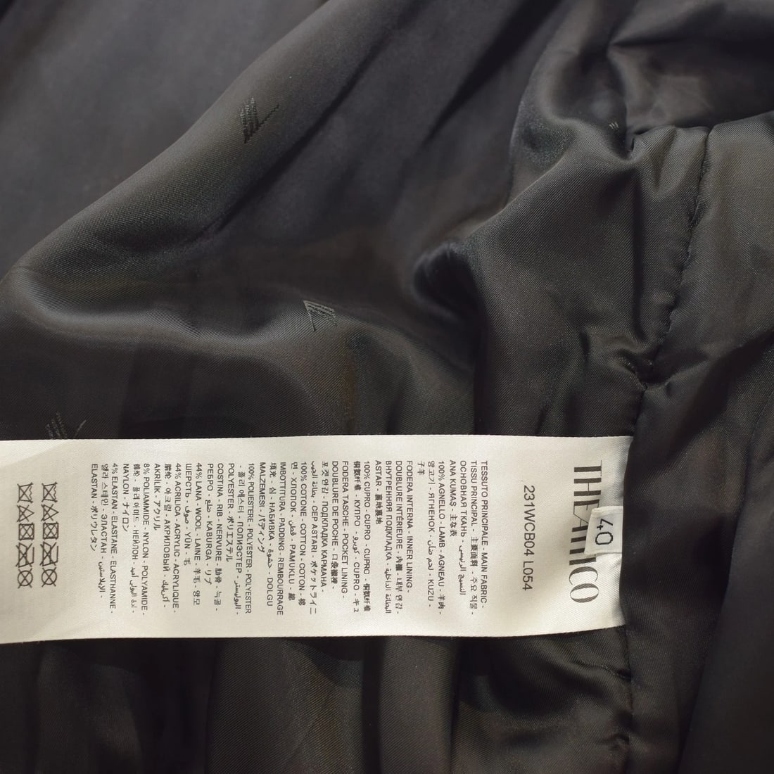 The Attico Anja Black Bomber Jacket 100% Lamb Leather Oversized IT40 / S-M - 6