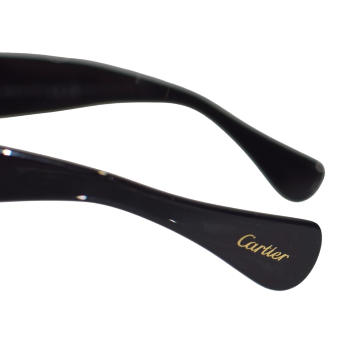 Cartier CT0471S Black with Gold Panther-C Acetate Square Sunglasses with box - 11