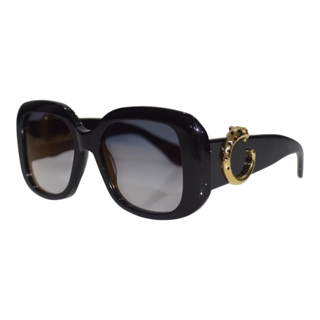 Cartier CT0471S Black with Gold Panther-C Acetate Square Sunglasses with box: Title:Cartier CT0471S Black with Gold Panther-C Acetate Square Sunglasses with boxDescription:Cartier CT0471S Black with Gold Panther-C Acetate Square Sunglasses with box and case CT0471SA Sunglasses