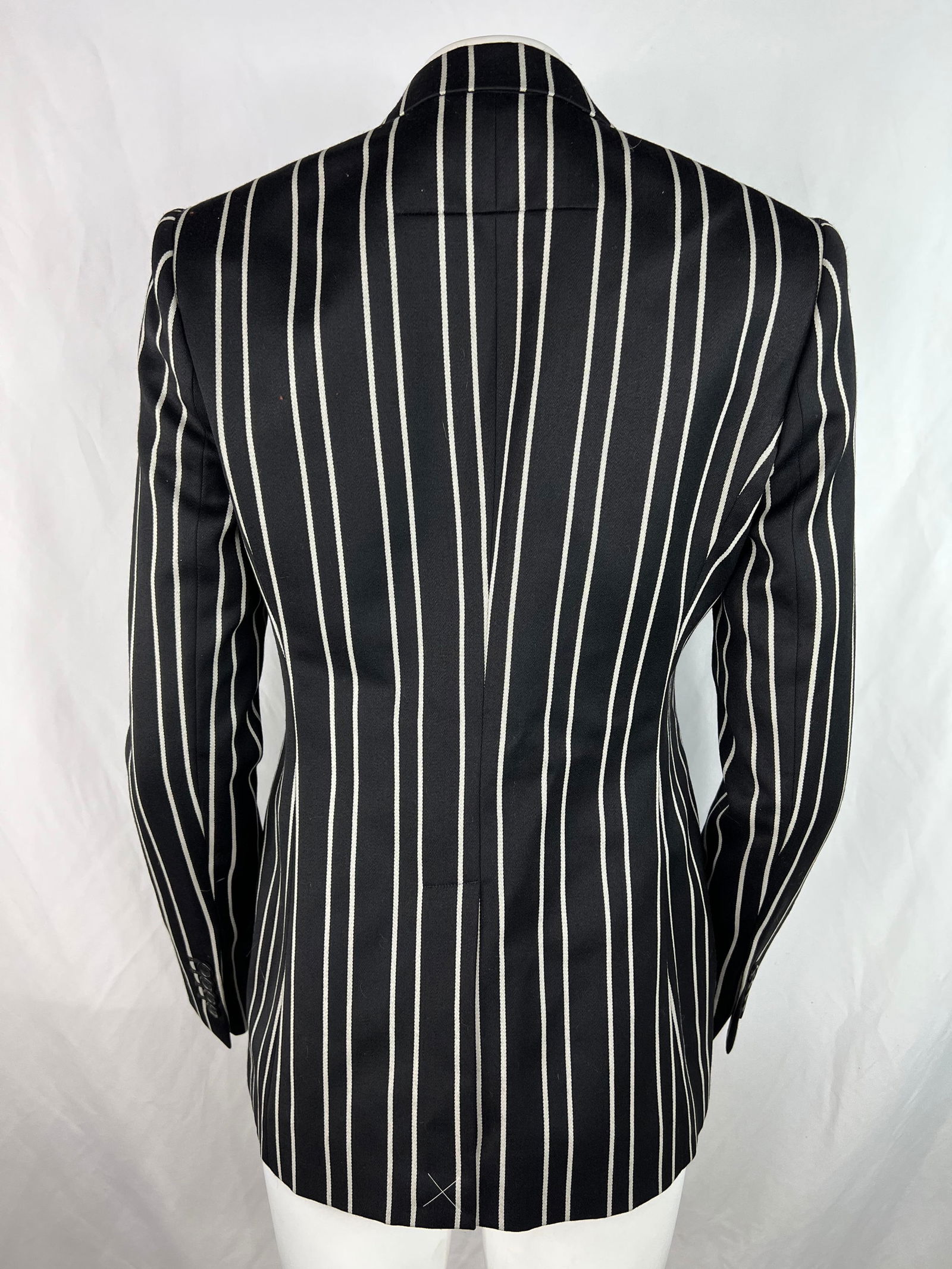 Givenchy Black and White Blazer Jacket, Size 40 - 12