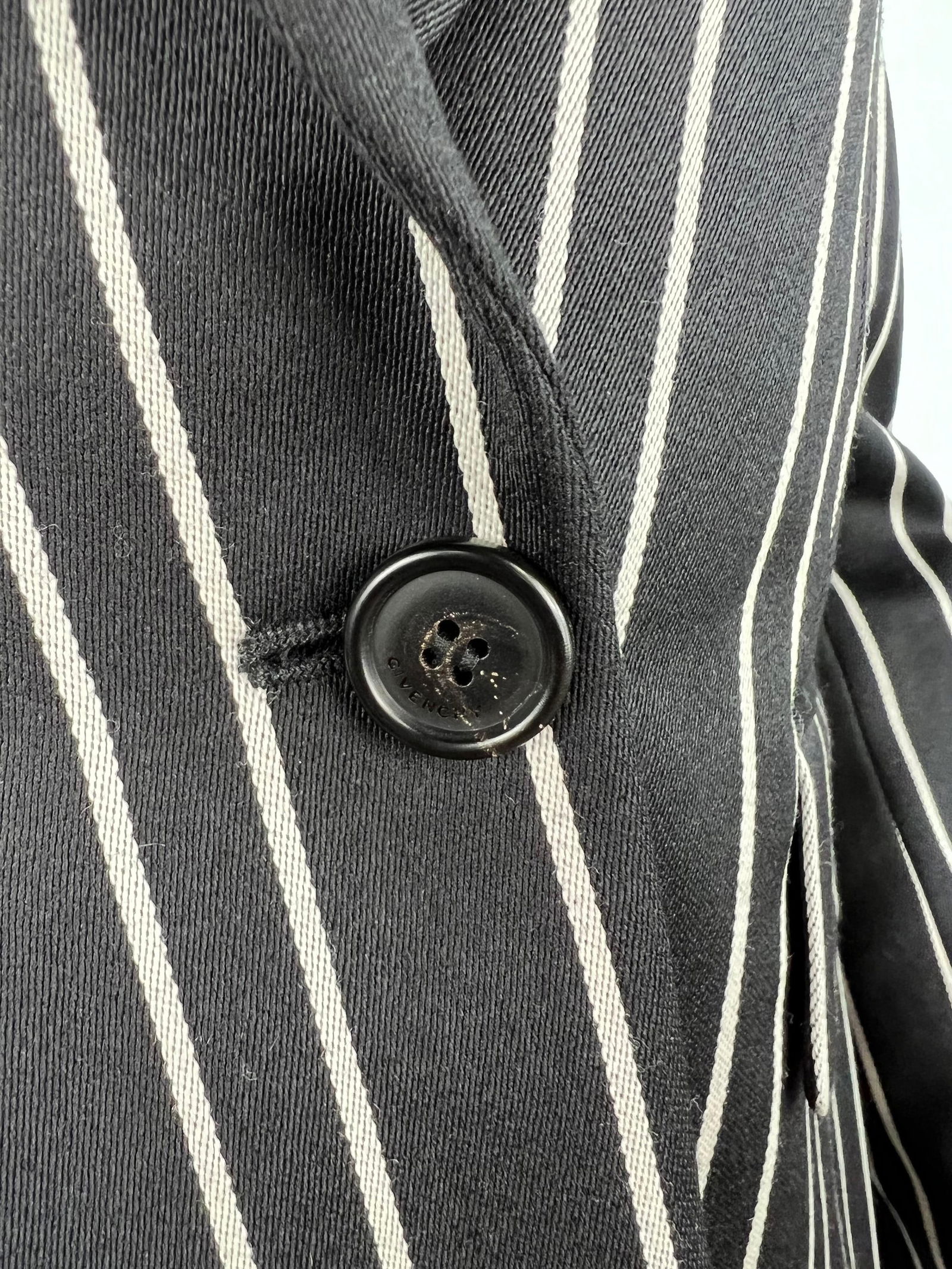 Givenchy Black and White Blazer Jacket, Size 40 - 19