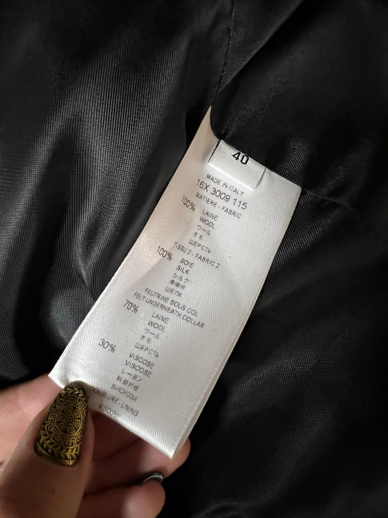 Givenchy Black and White Blazer Jacket, Size 40 - 6