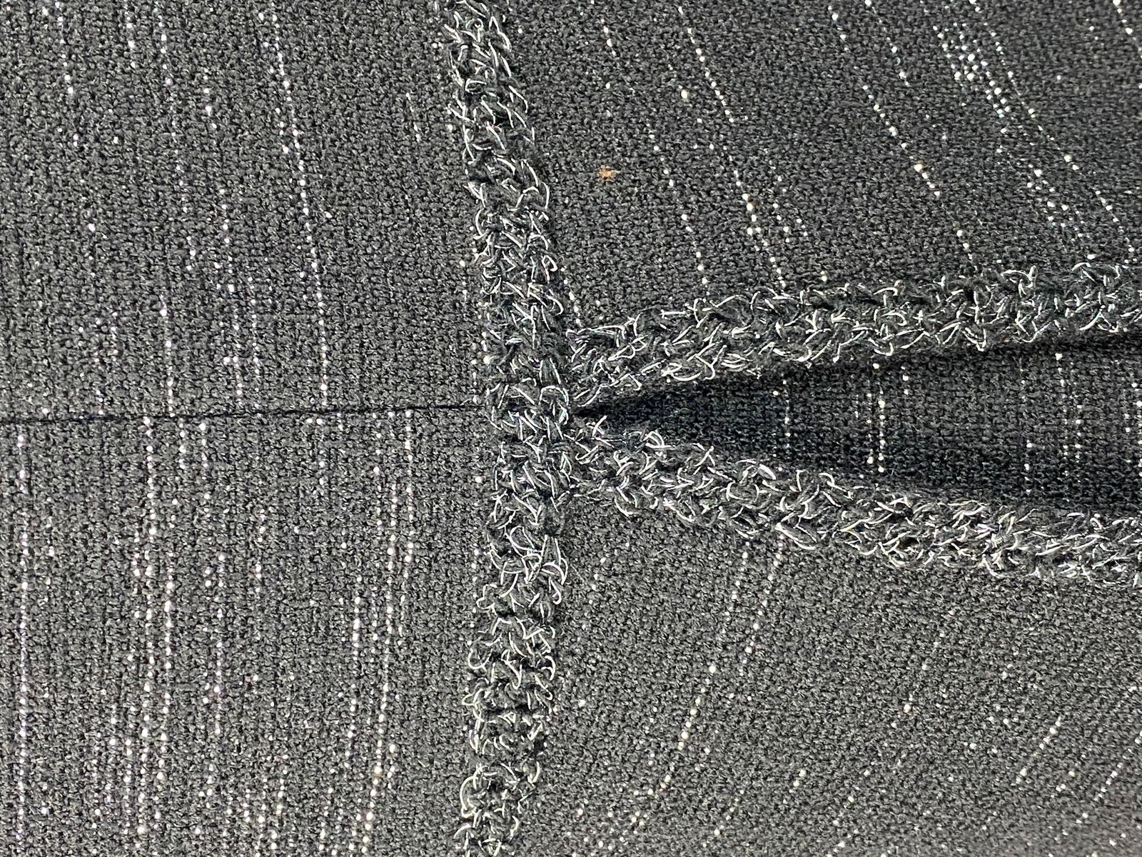 Chanel Black Tweed and Metallic Sleeveless Midi Dress Size 40 - 12