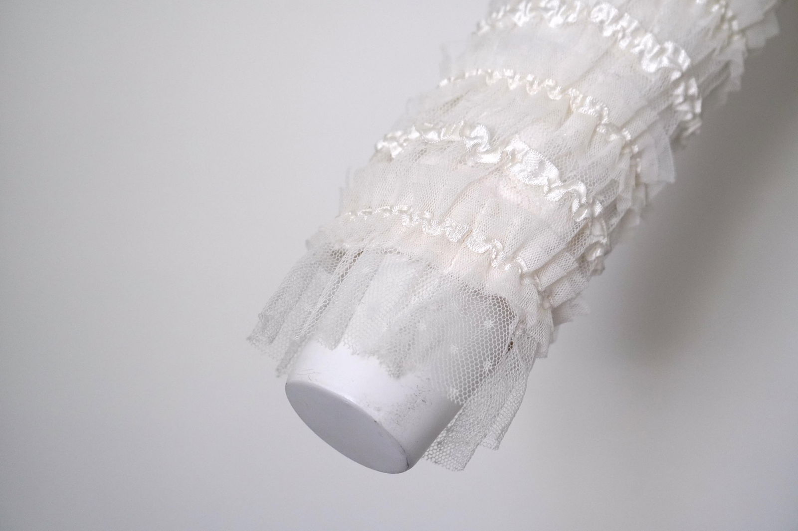 Givenchy Cream Mesh & Ribbon striped Zip Jacket Size 40 - 4