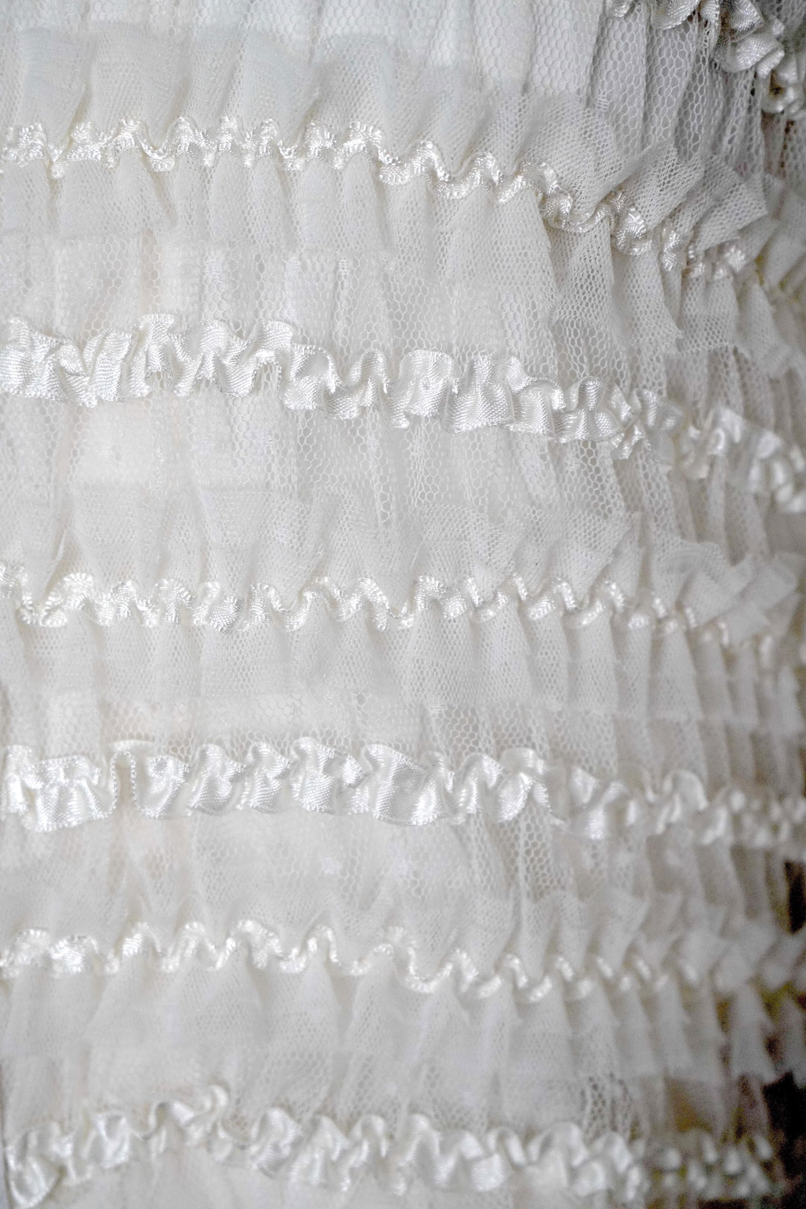 Givenchy Cream Mesh & Ribbon striped Zip Jacket Size 40 - 8