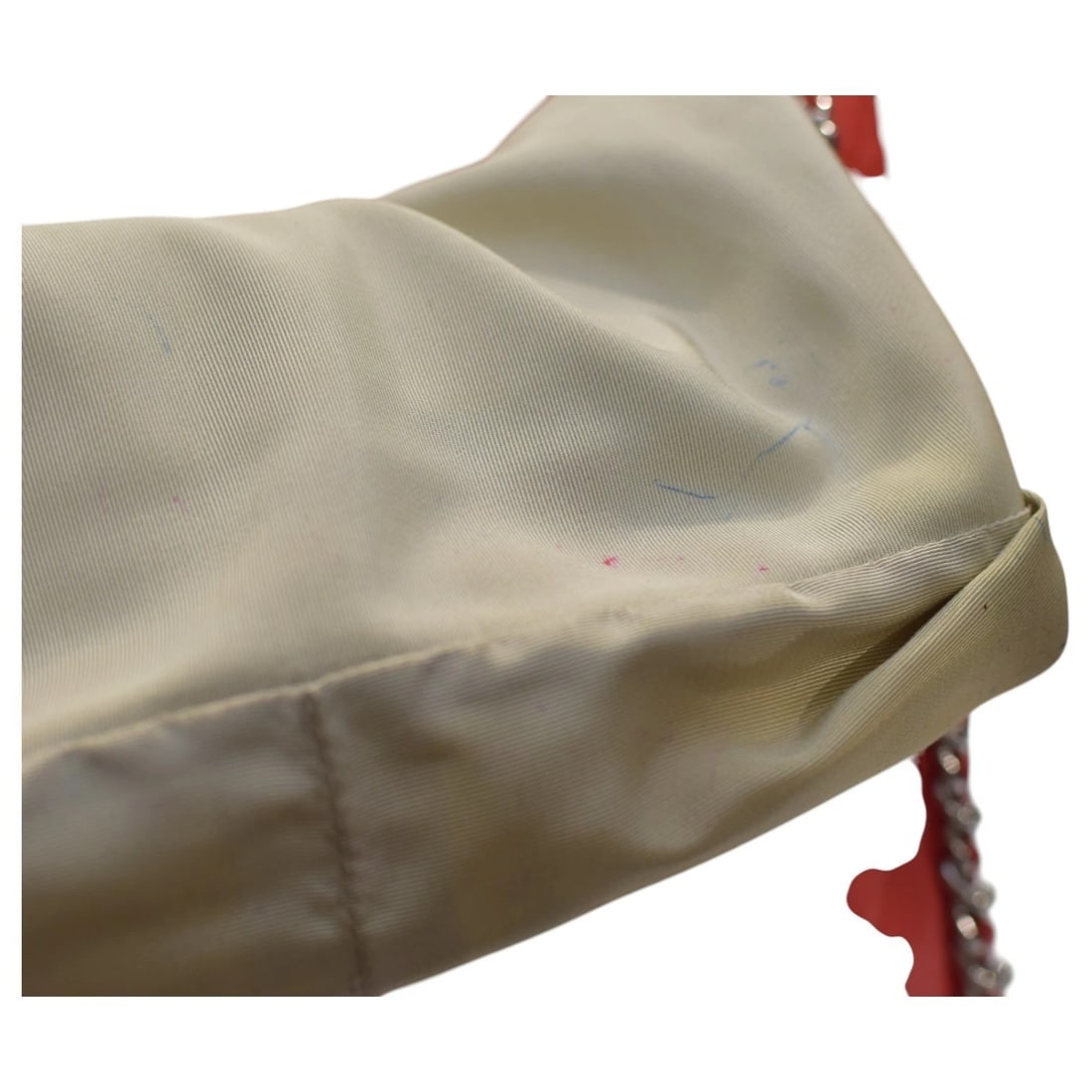 Chanel Red Calf Leather Chain Around Maxi Flap Bag - 20