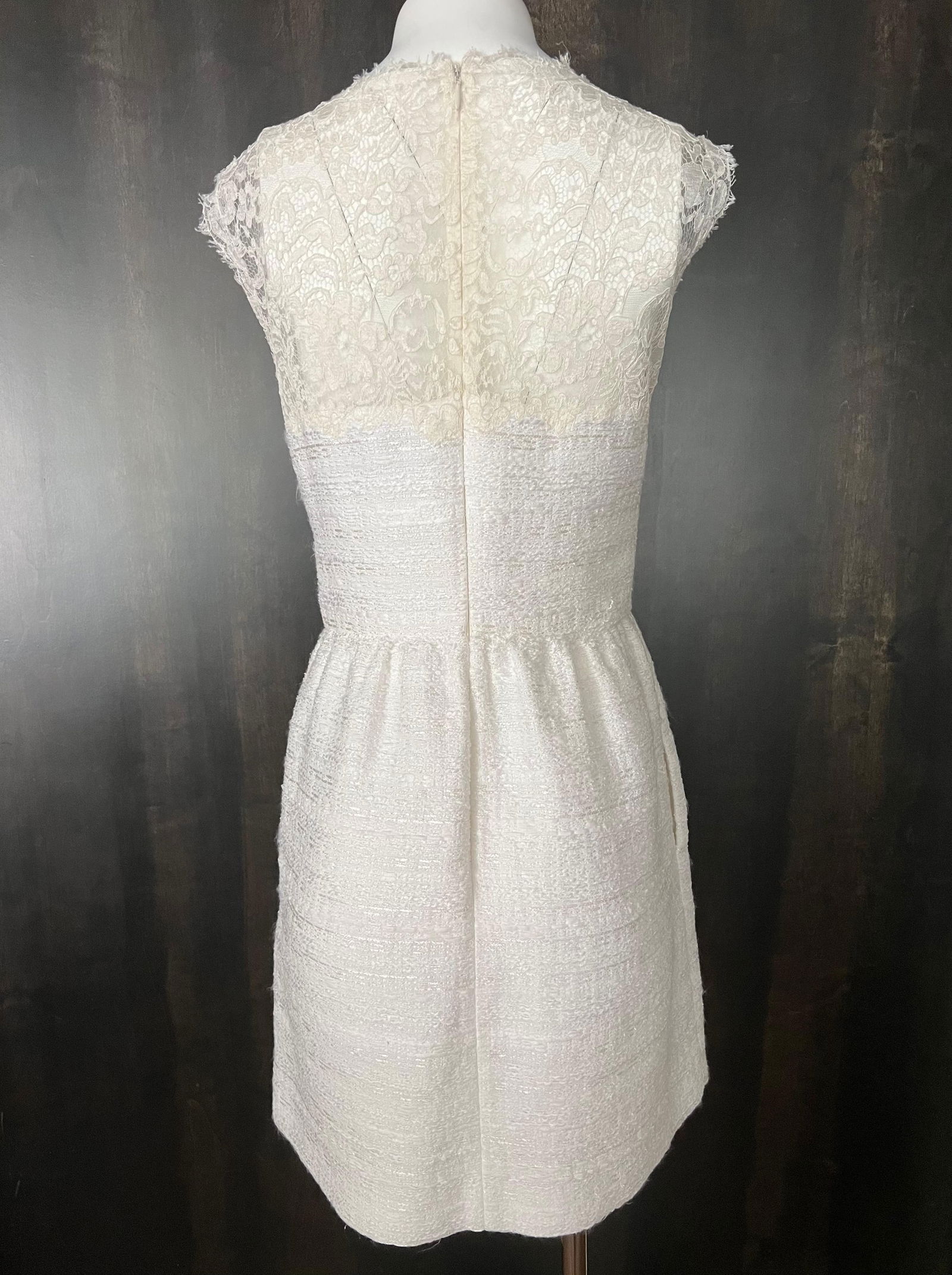 Valentino White Mini Dress, Size 8 - 16