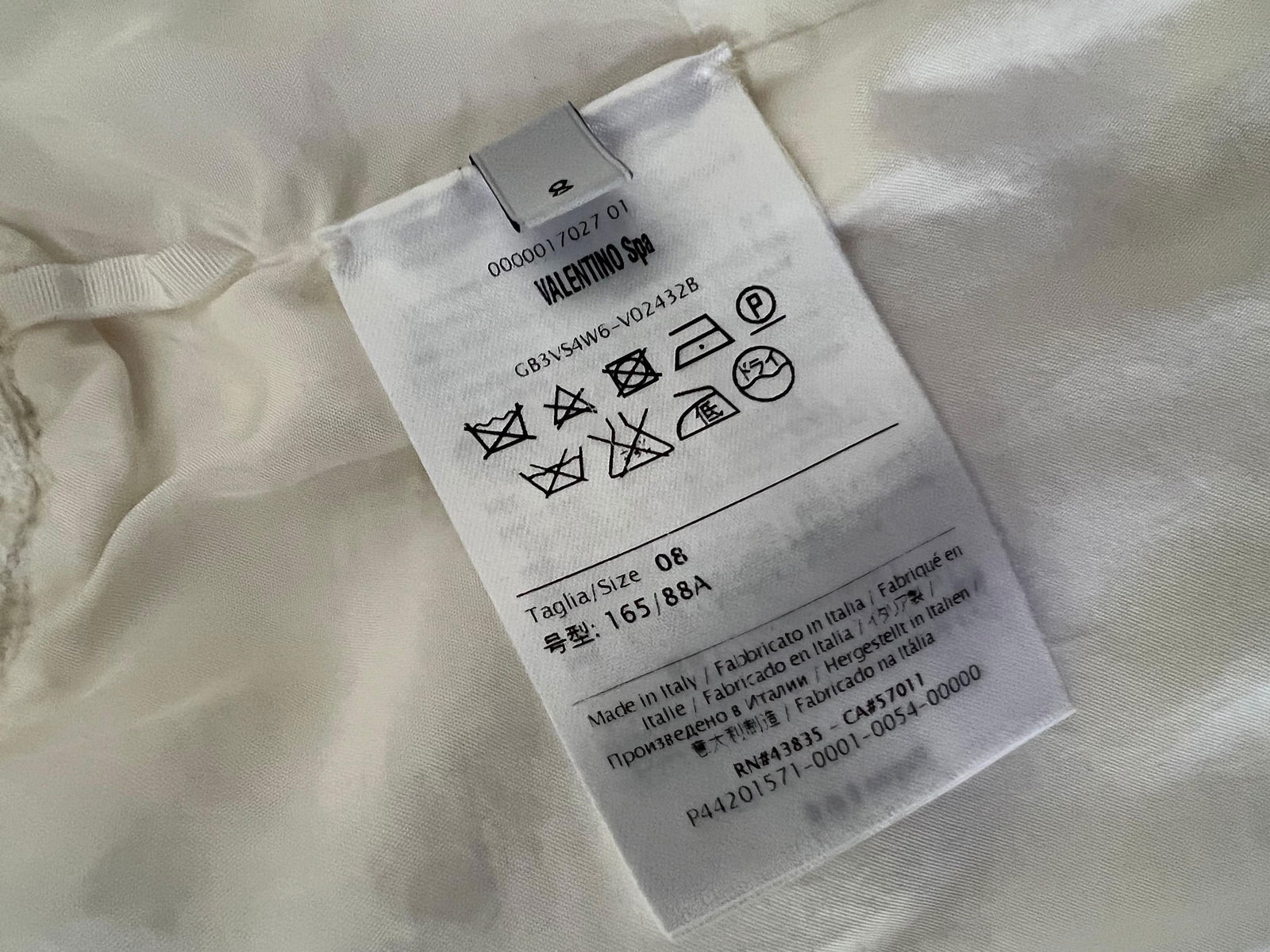 Valentino White Mini Dress, Size 8 - 3