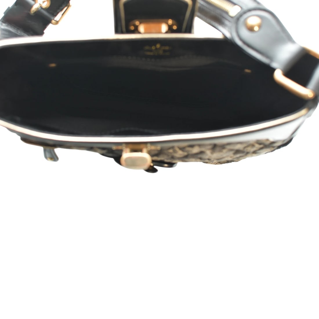 Louis Vuitton Limited Edition Black Quilted Monogram Gray Denim Musette Bag - 20