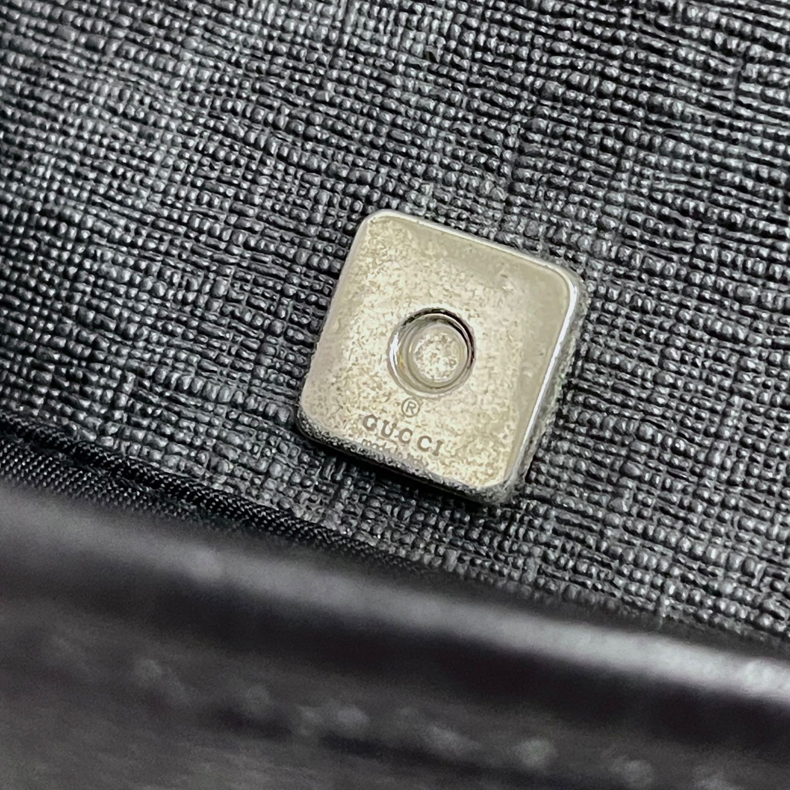 GUCCI Black GG Supreme Messenger Bag - 16