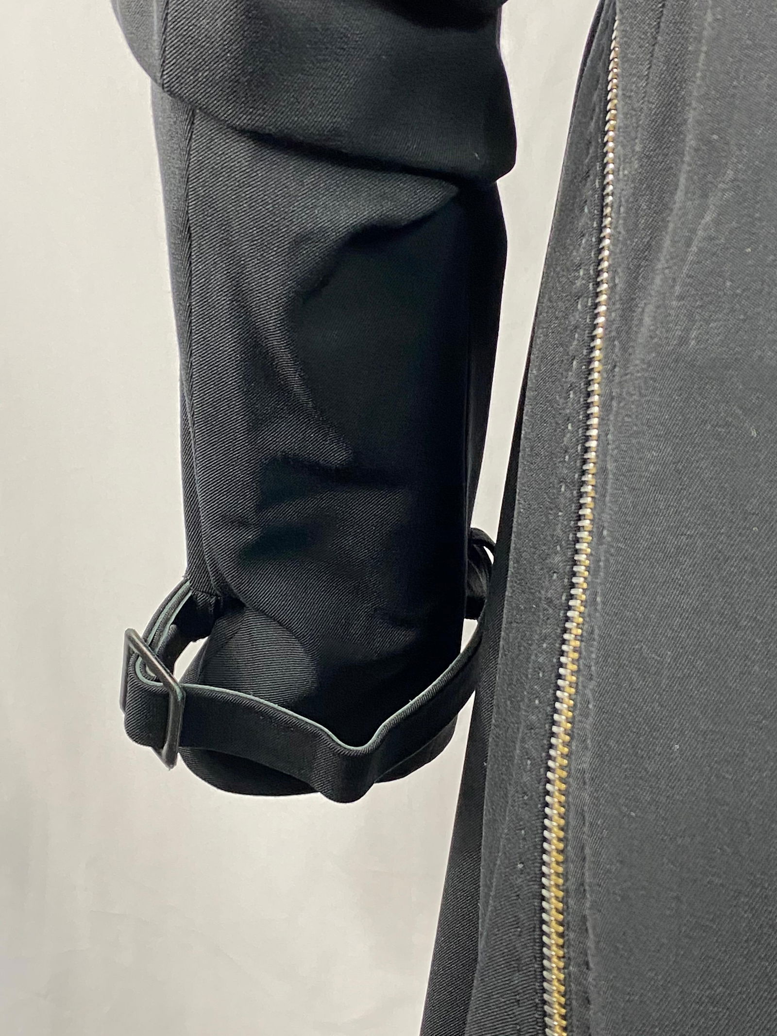 Gianfranco Ferre Black Wool Long Coat Jacket w/ Belt Size 44 - 15